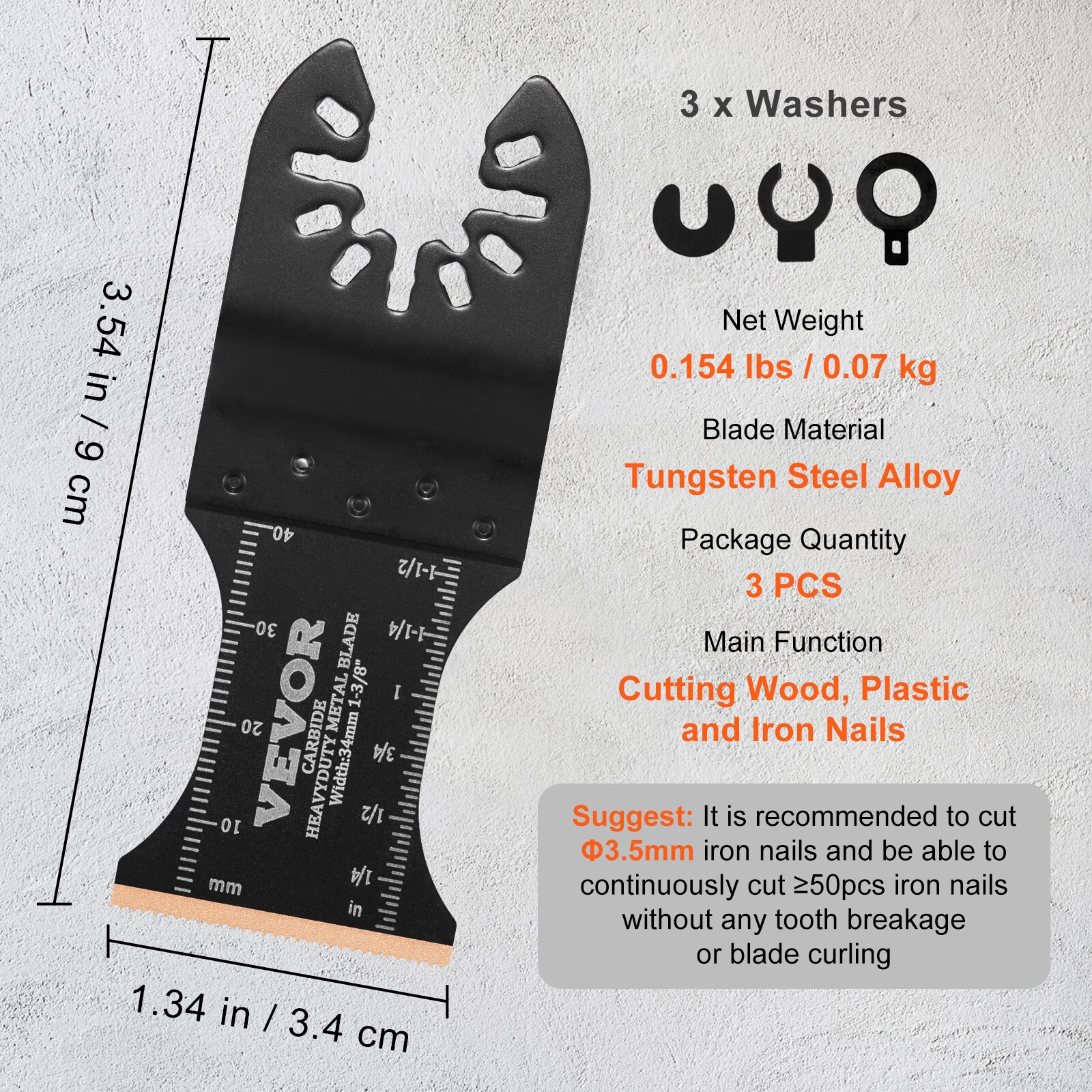 VEVOR BDGJDPWGJ3PCSWCGHV0 Oscillating-Tool-Accessories - View #8