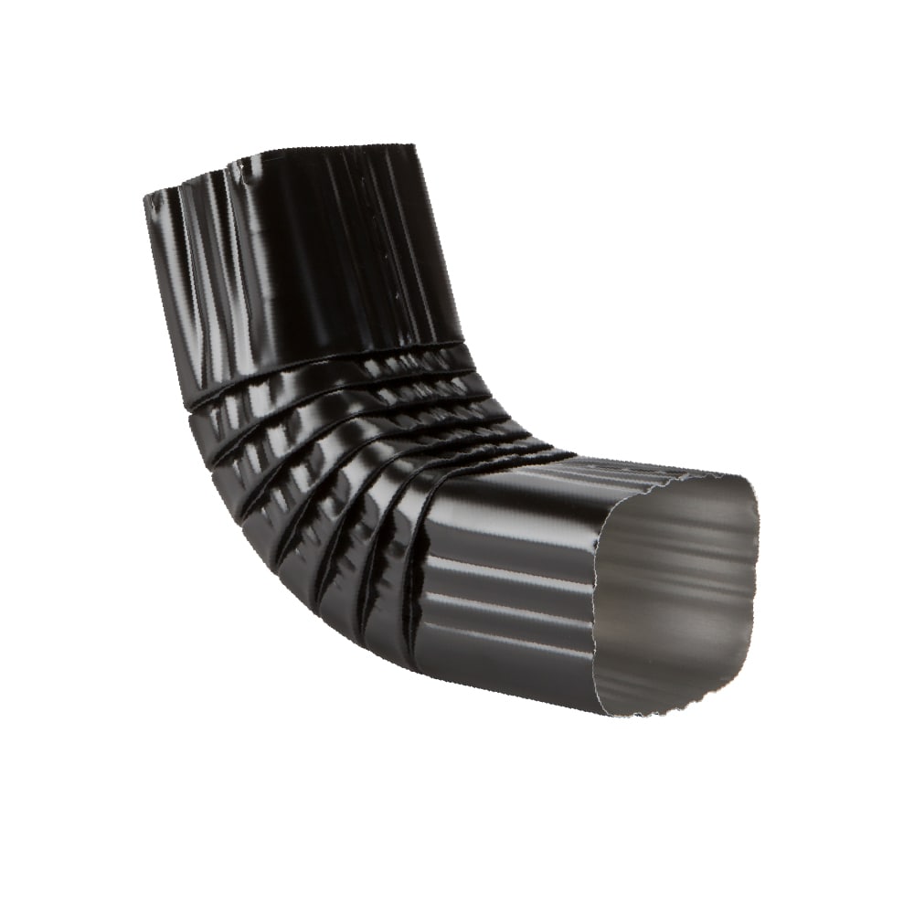 Amerimix Front Elbow Aluminum 3-in Black Front elbow