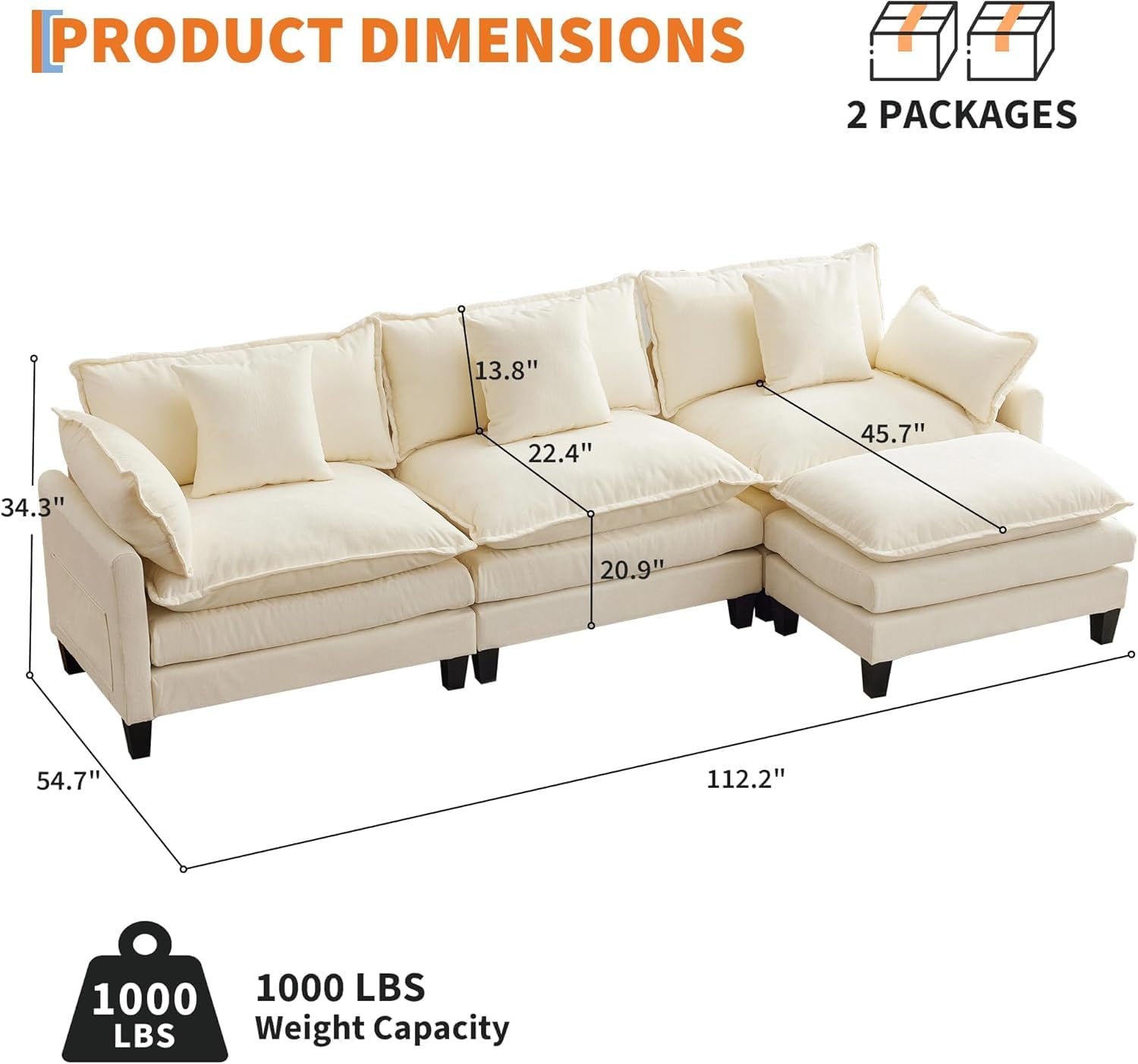 Garvee CJH-VNN-334FA6JP Sofas-Loveseats - View #2