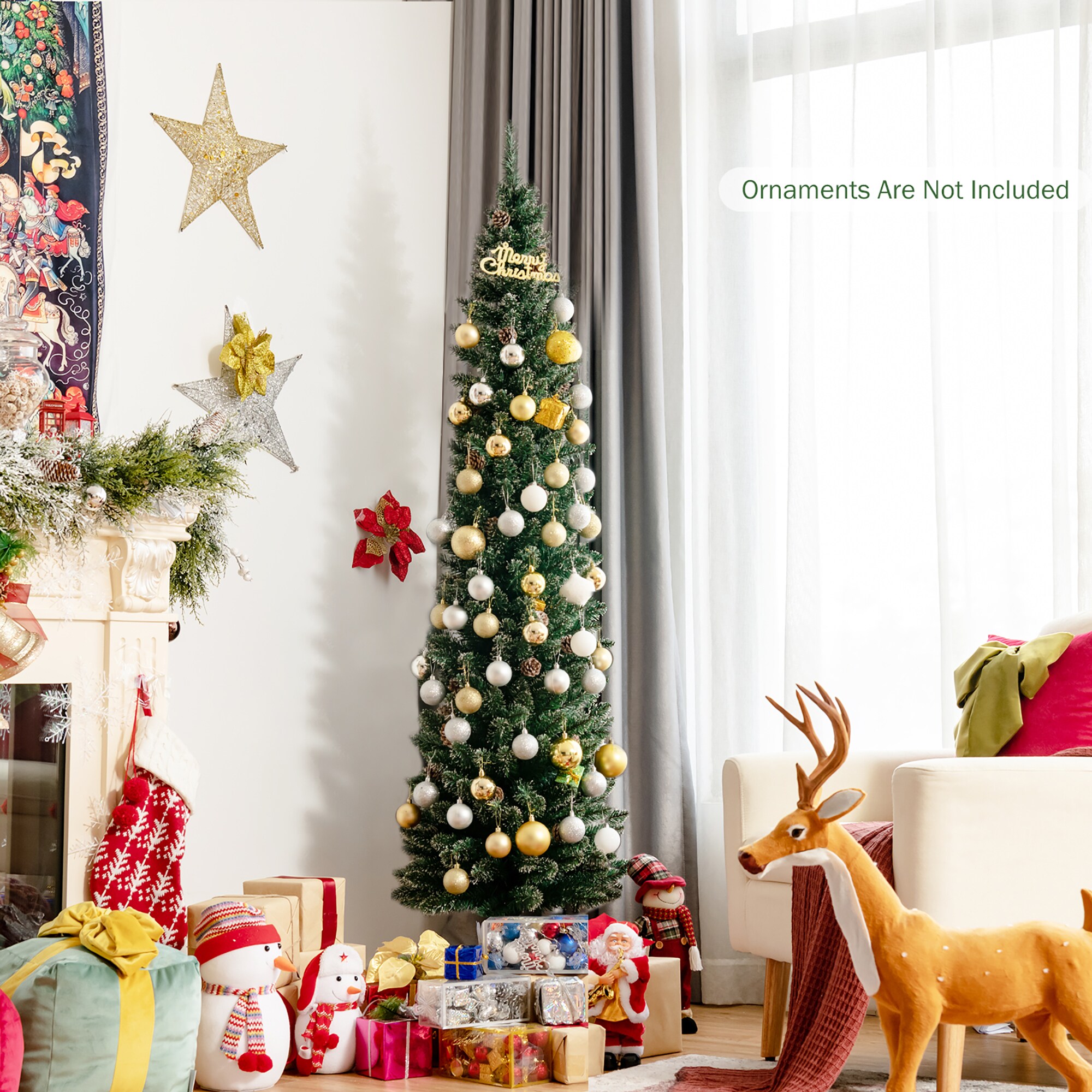 Costway CM23633 Artificial-Christmas-Trees - View #6