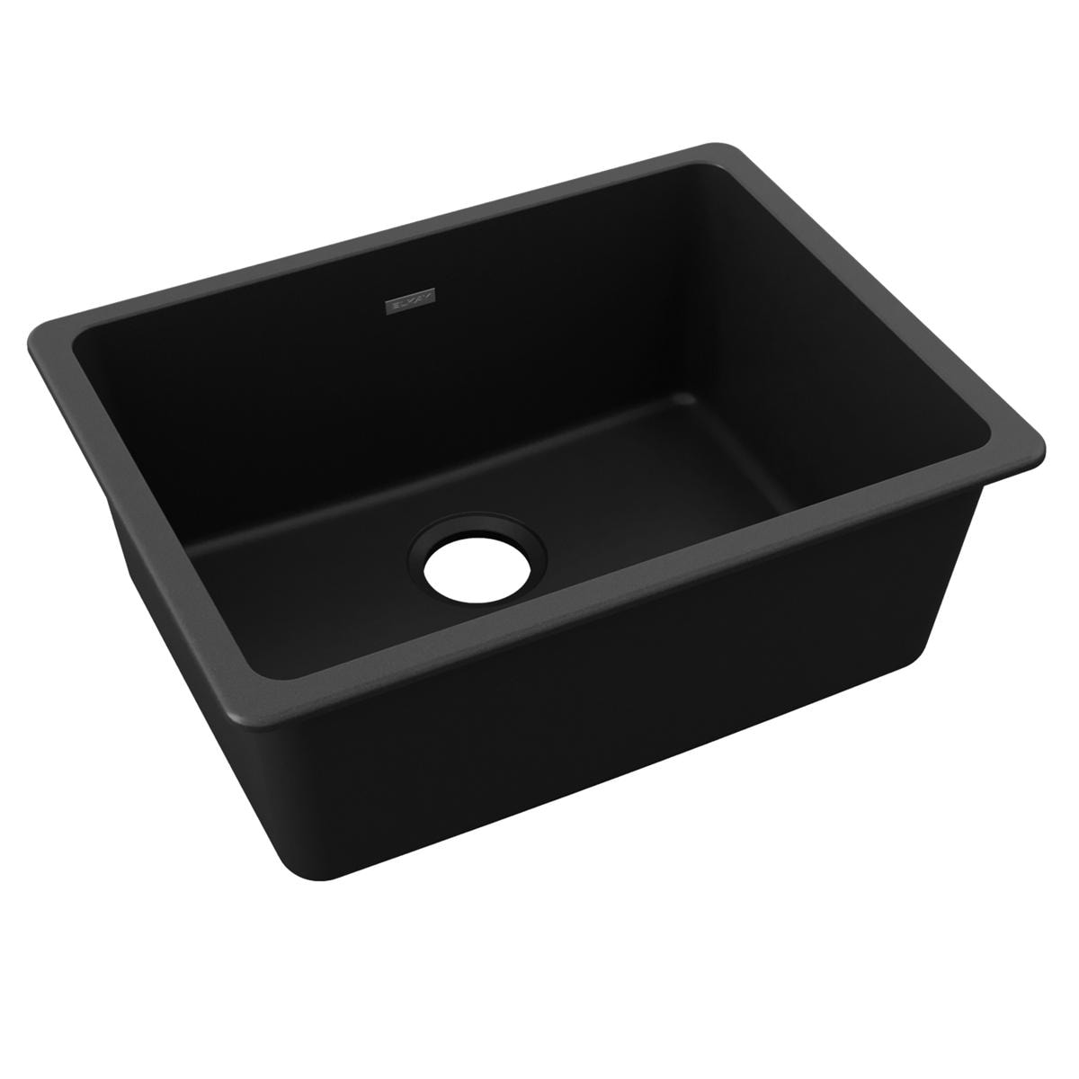 Elkay ELGU2522BK0 Undermount 24.596-in x 18.524-in Quartz Single bowl Kitchen Sink