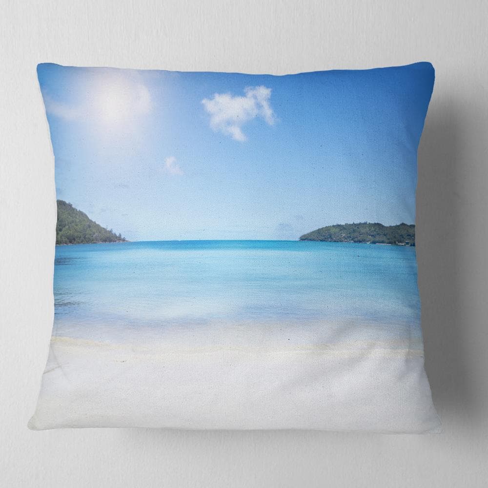 Designart CU10747-18-18 18-in x 18-in Blue Indoor Decorative Pillow