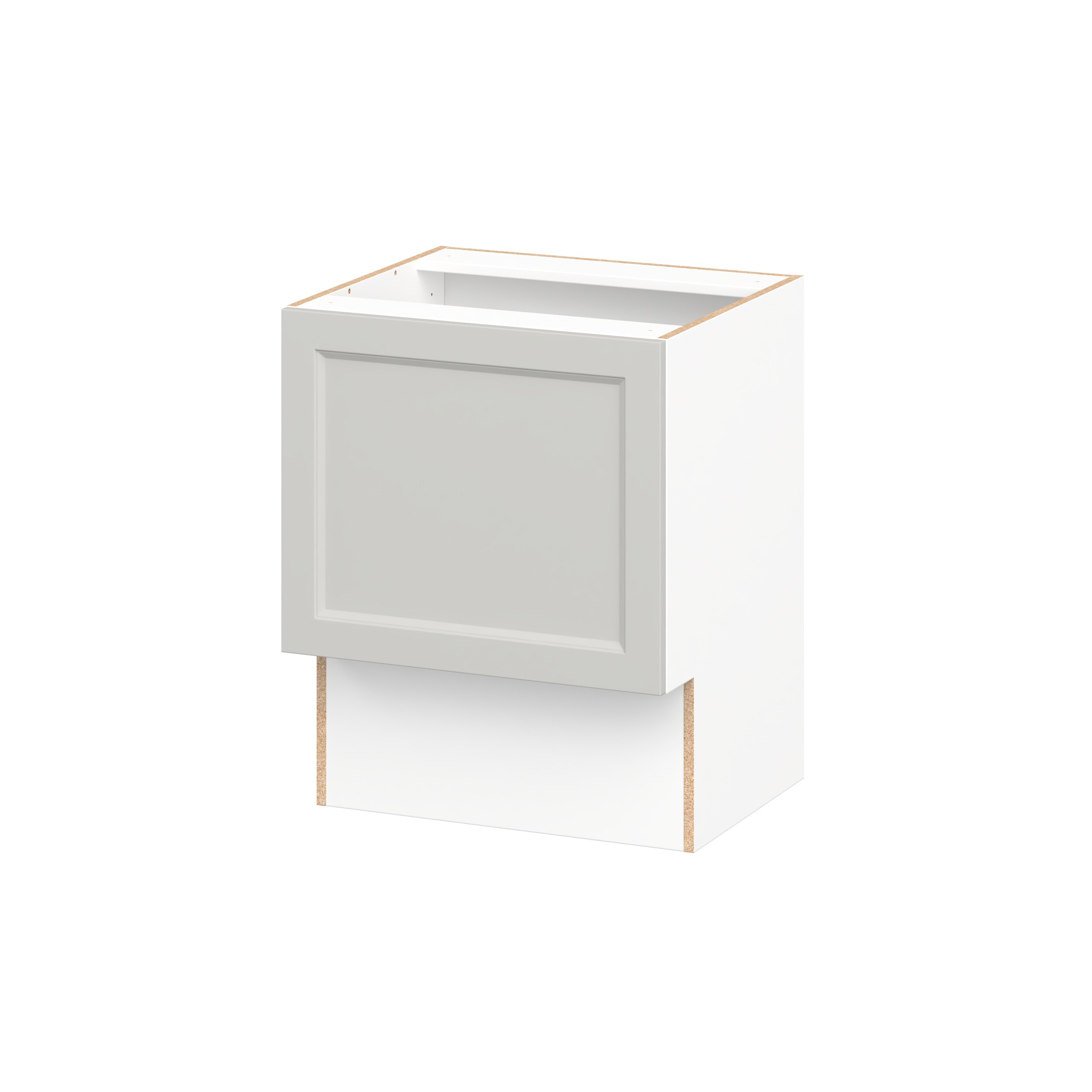 Hugo&Borg DSV24ADA(L/R)-BE Belcourt 24-in W x 30-in H x 21.83-in D Painted Light Gray Base Fully assembled Cabinet Recessed Panel Shaker