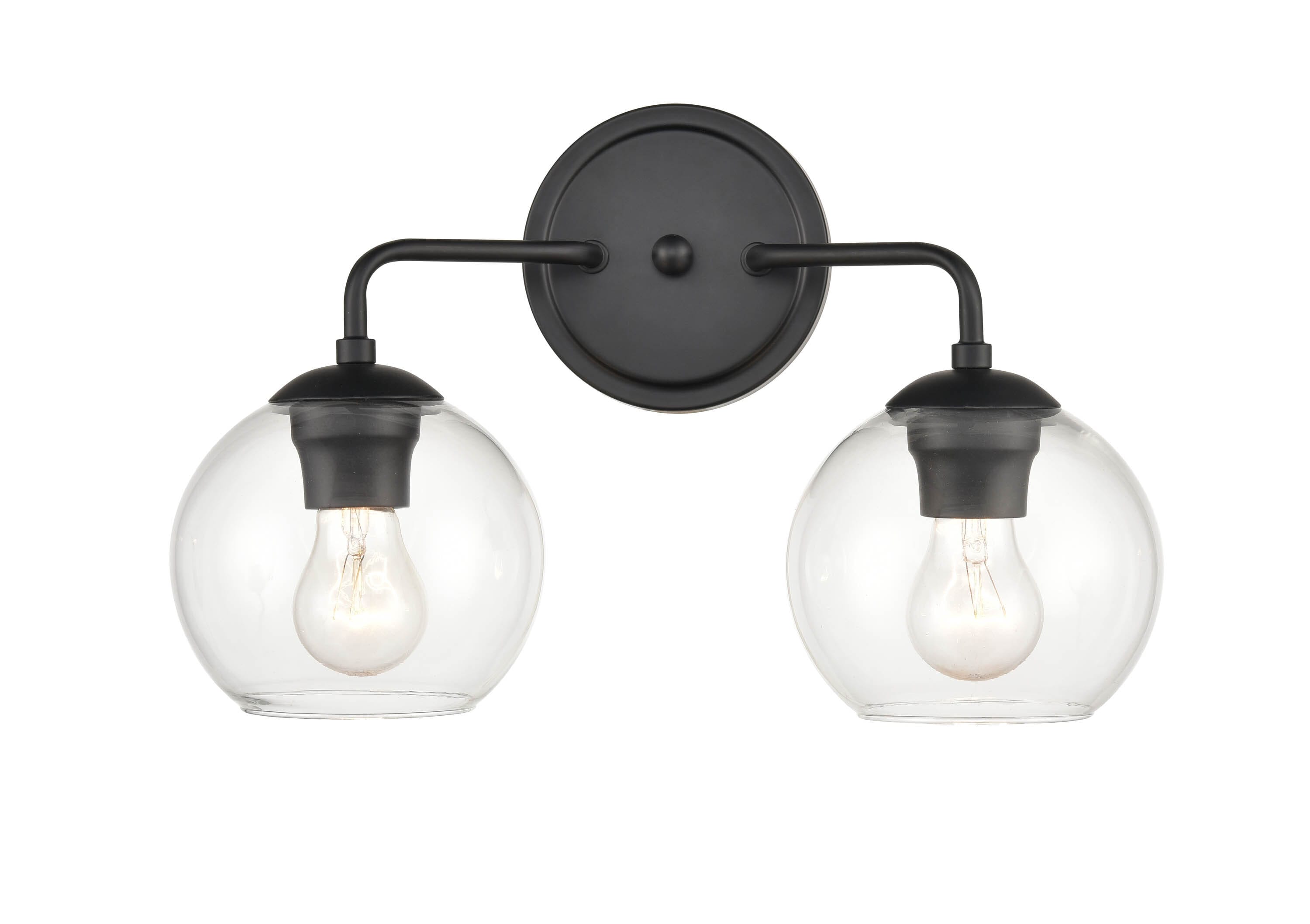 Millennium Lighting 9752-MB 16-in 2 -Light Matte Black Transitional Vanity light
