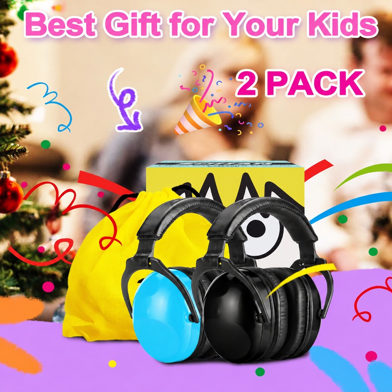 Mikiotto Kids Noise Cancelling Headphones Ear Protection for Autism ...