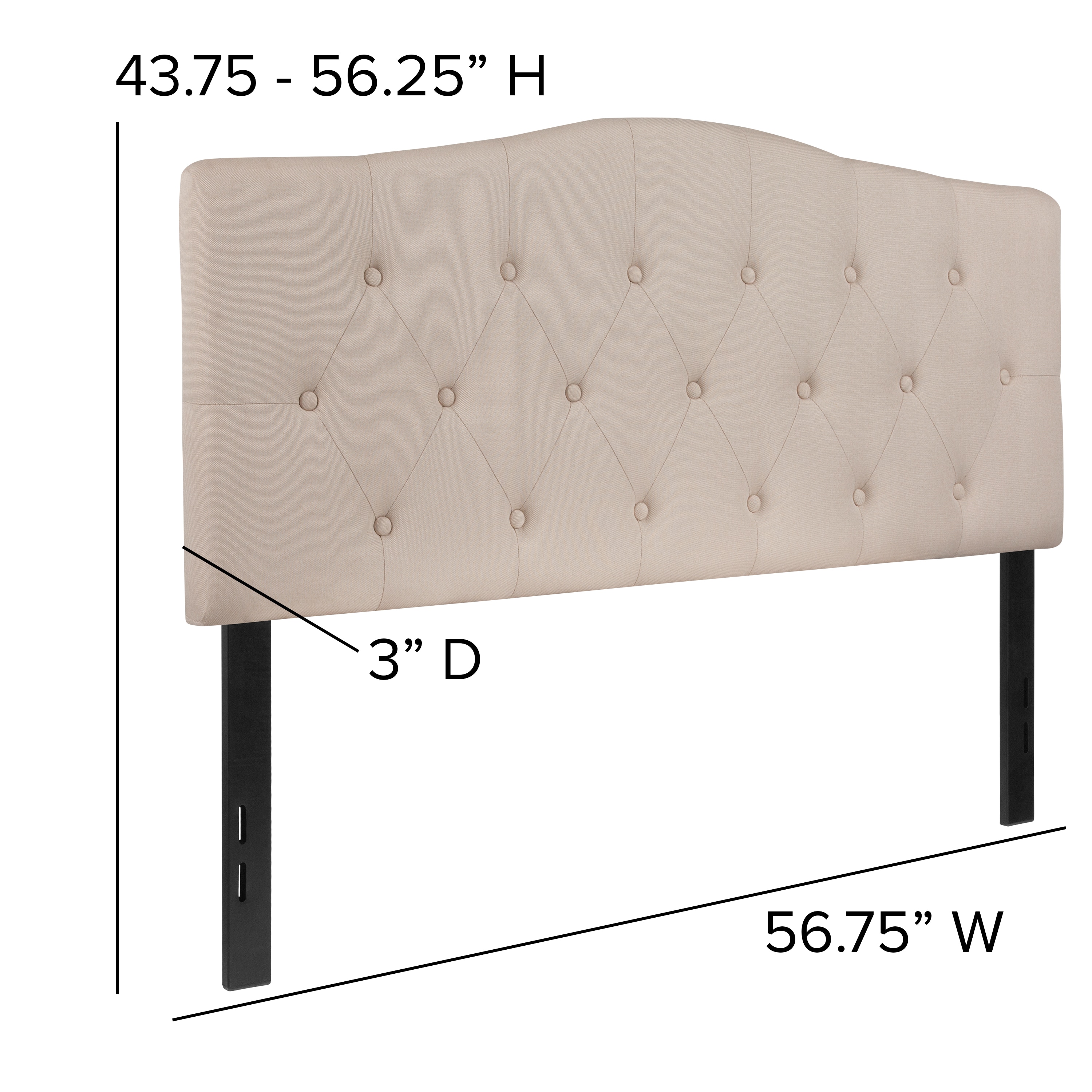 Emma + Oliver 889142474128 Upholstered-Headboards - View #4