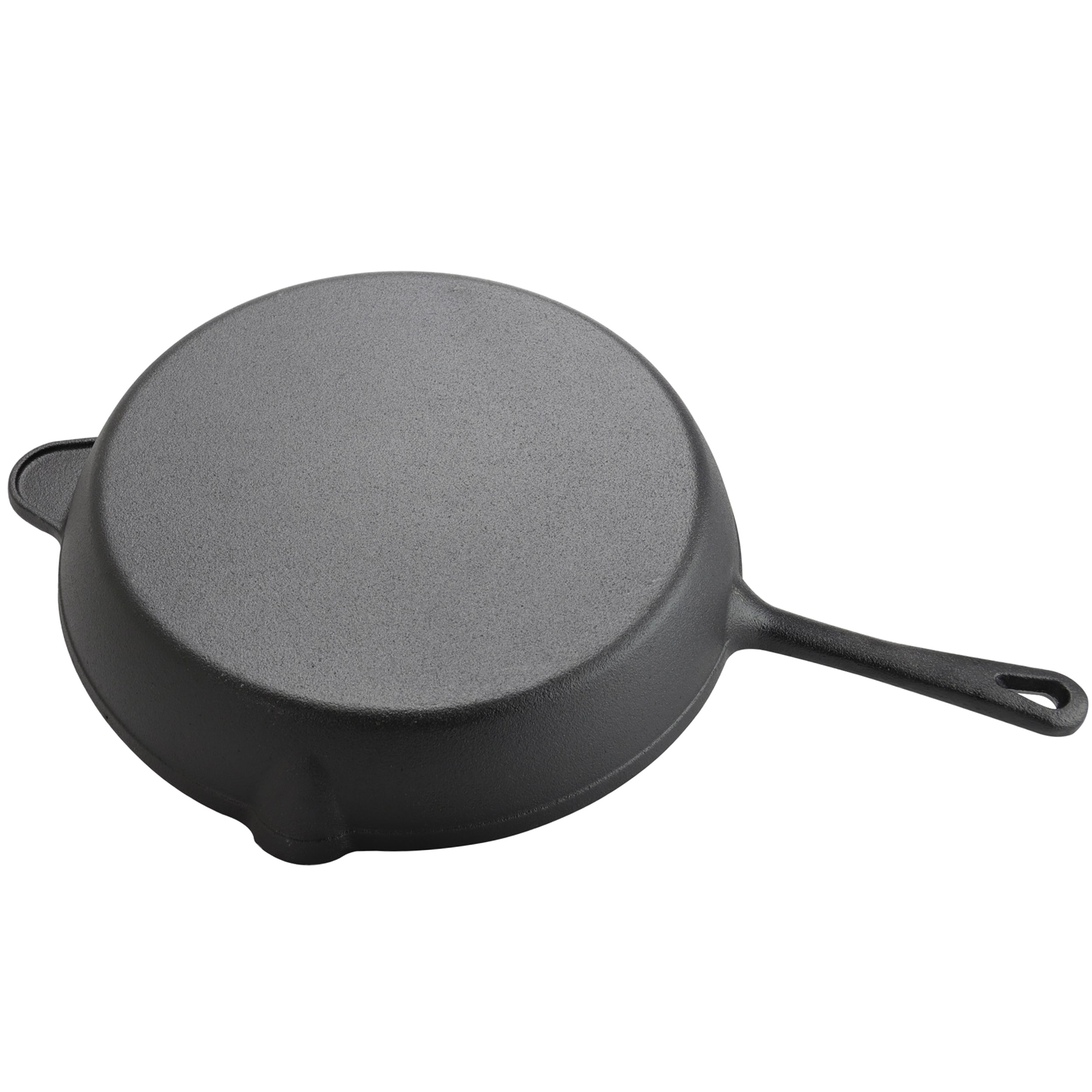 General Store Addlestone 2 Piece 14 inch Heavy Duty Cast Iron Wok with Wood  Lid