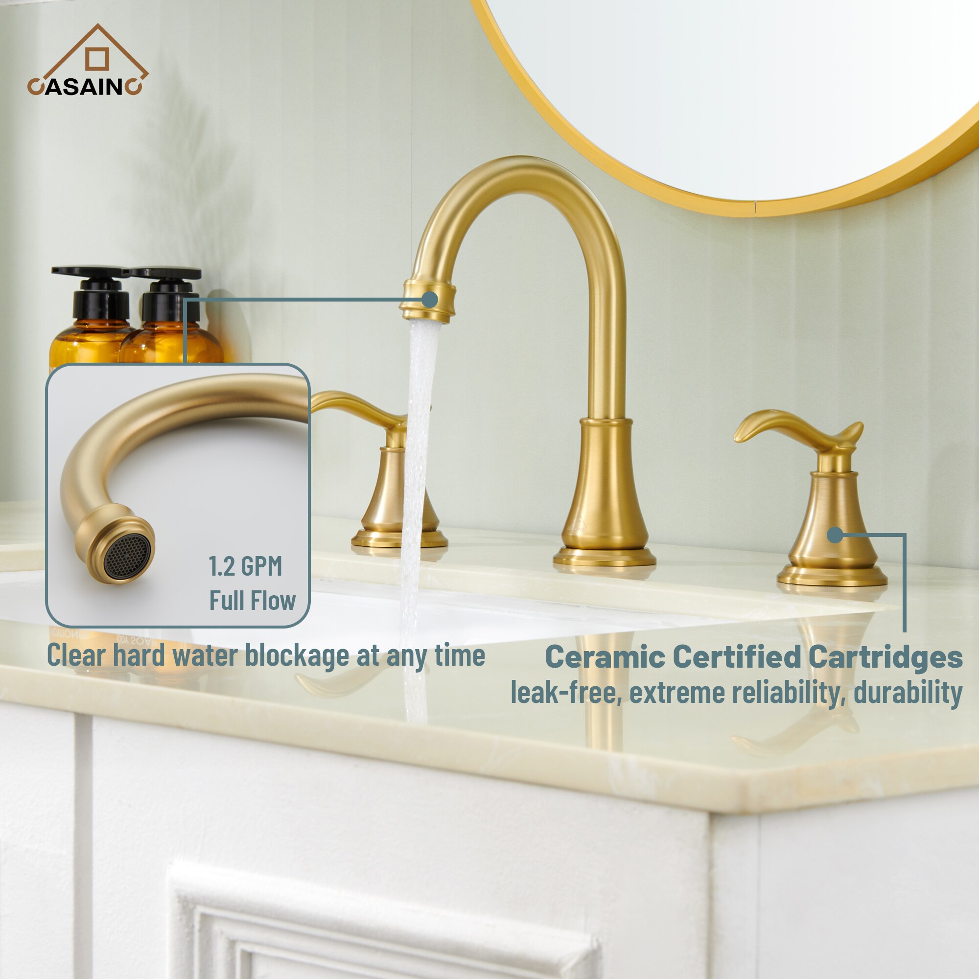 CASAINC RB0738-WE Lavatory-Faucets - View #6