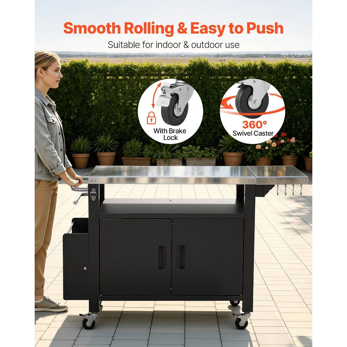 Tooliom D01027R3E5X Grill-Carts-Grill-Stands - View #6