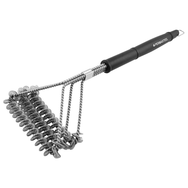 Permasteel Cleaning Brush RF-KJ471 - Durable & Heat Resistant Grill Brush -  Stainless Steel Bristles - Easily Removes Build Up - Dishwasher Safe in the Grill  Brushes & Cleaning Blocks department at