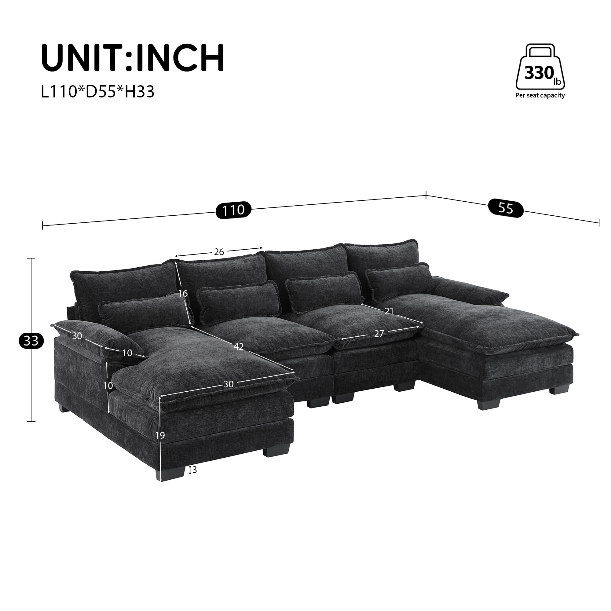 JIMSMAISON JMGTSO16B Sofas-Loveseats - View #5