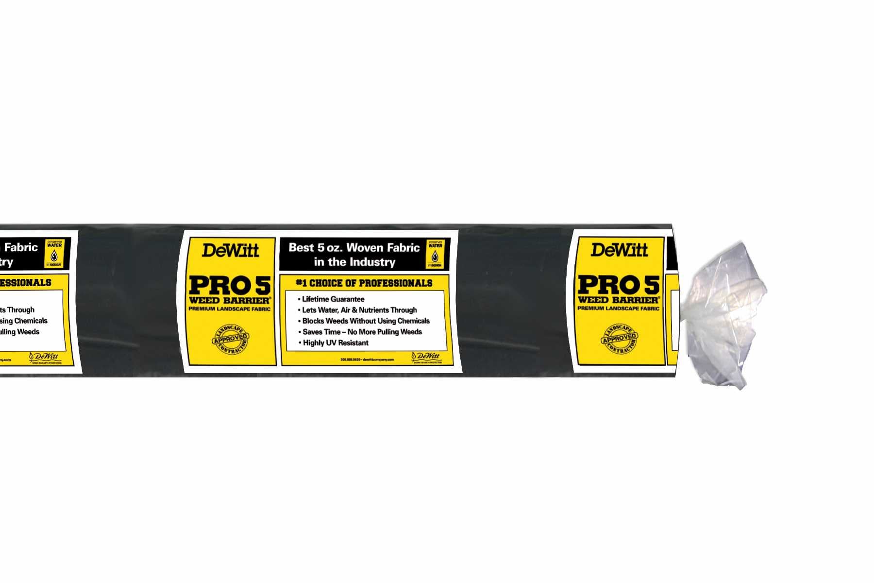 DeWitt 95163 250-Feet x 6-Feet Professional Weed barrier Landscape Fabric