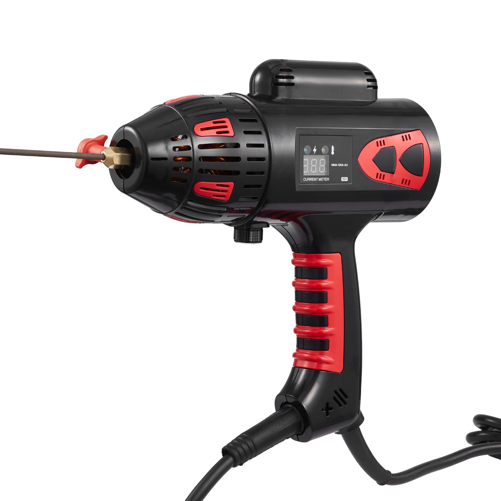 GIVIMO Portable Handheld Welding Machine 20-130A Portable ARC Welder with Stepless Current and IGBT Inverter 115V Stick Welder with Digital Display for 1/16-1/8 in Rods