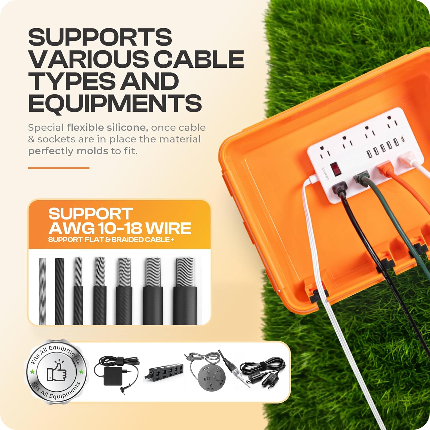 SOCKiTBOX SB ORANGE LARGE Receptacle-Covers - View #7