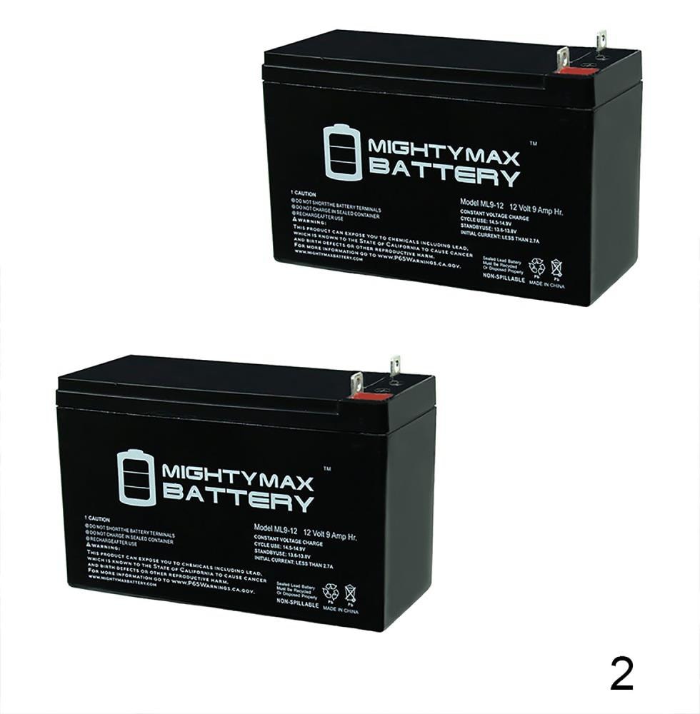 Leoch Battery DJW12-9 12V 9Ah Replacement Battery (8 Pack)