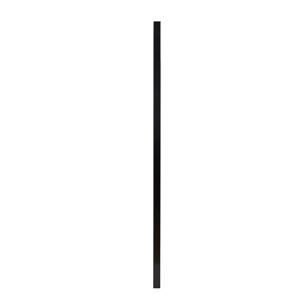 Fortress Building Products 640080-B16 Versai 6-ft H x 2-in W Gloss Black Galvanized steel Privacy Spaced picket Fence post