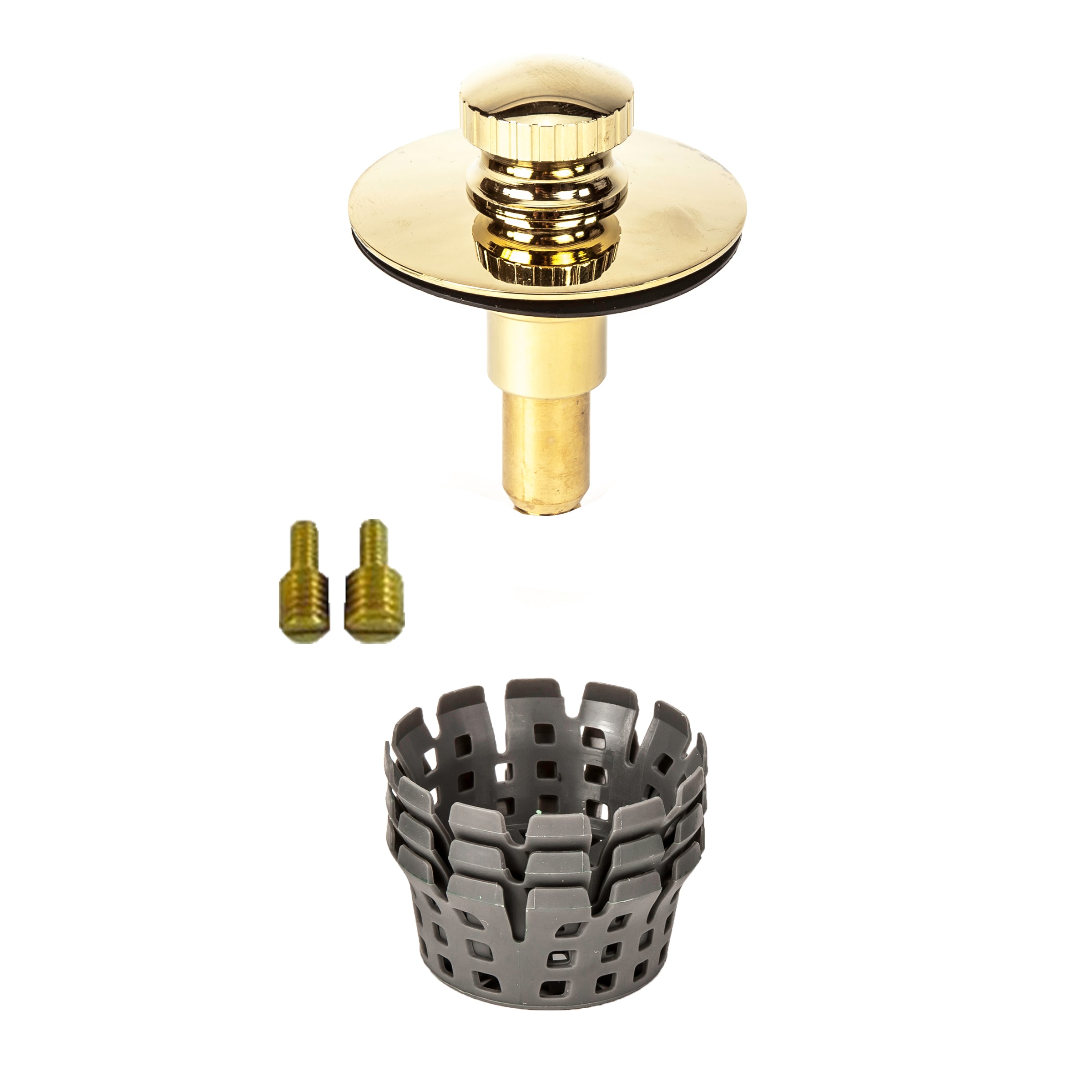 PF WaterWorks PF0956-PB 2-in Polished Brass Tub Stopper
