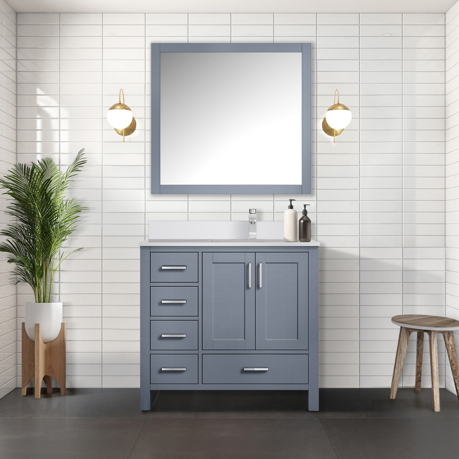 Lexora LVJ36SB300R Bath-Vanity-Combo - View #6