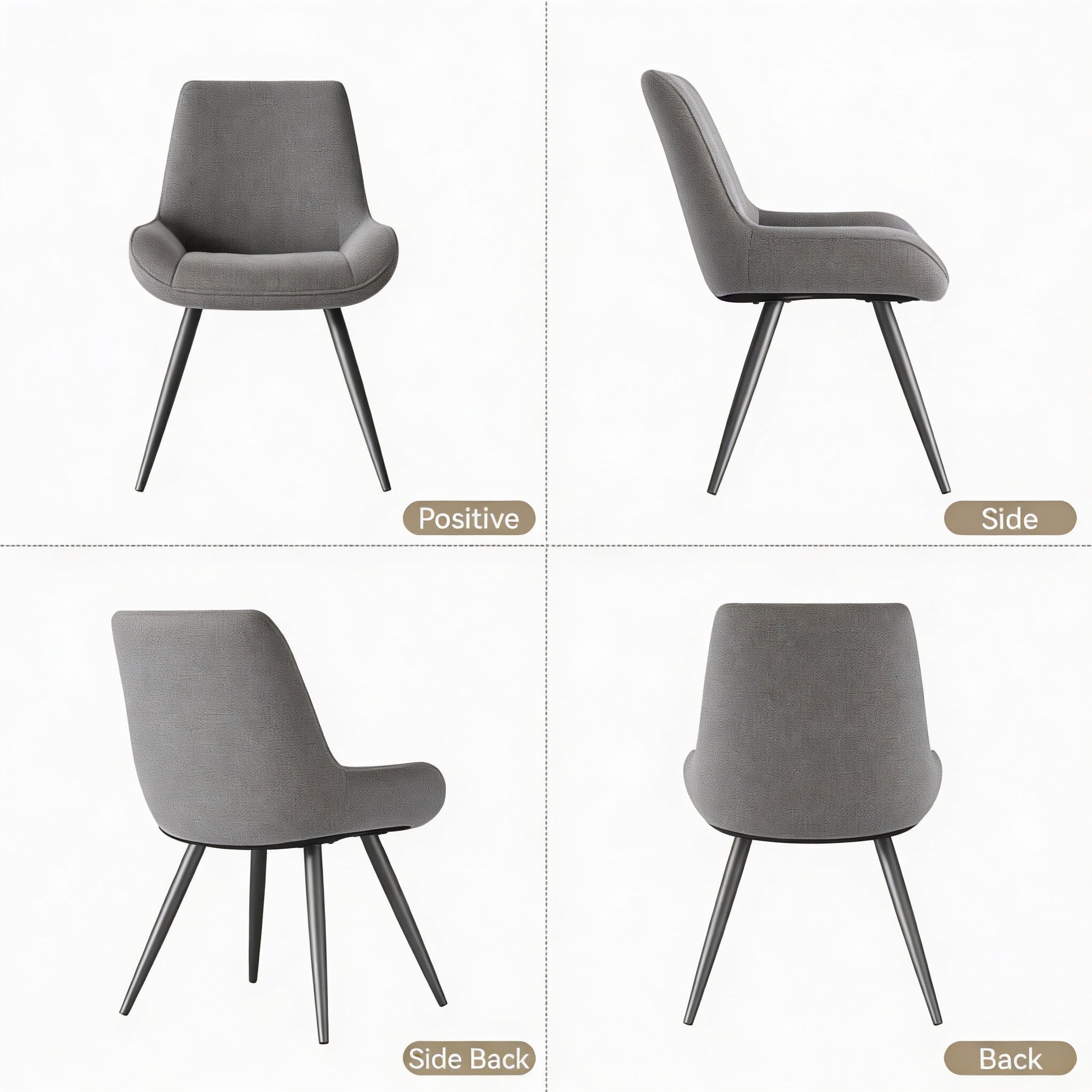 Envelor FU01043GR-4 Dining-Chairs - View #3
