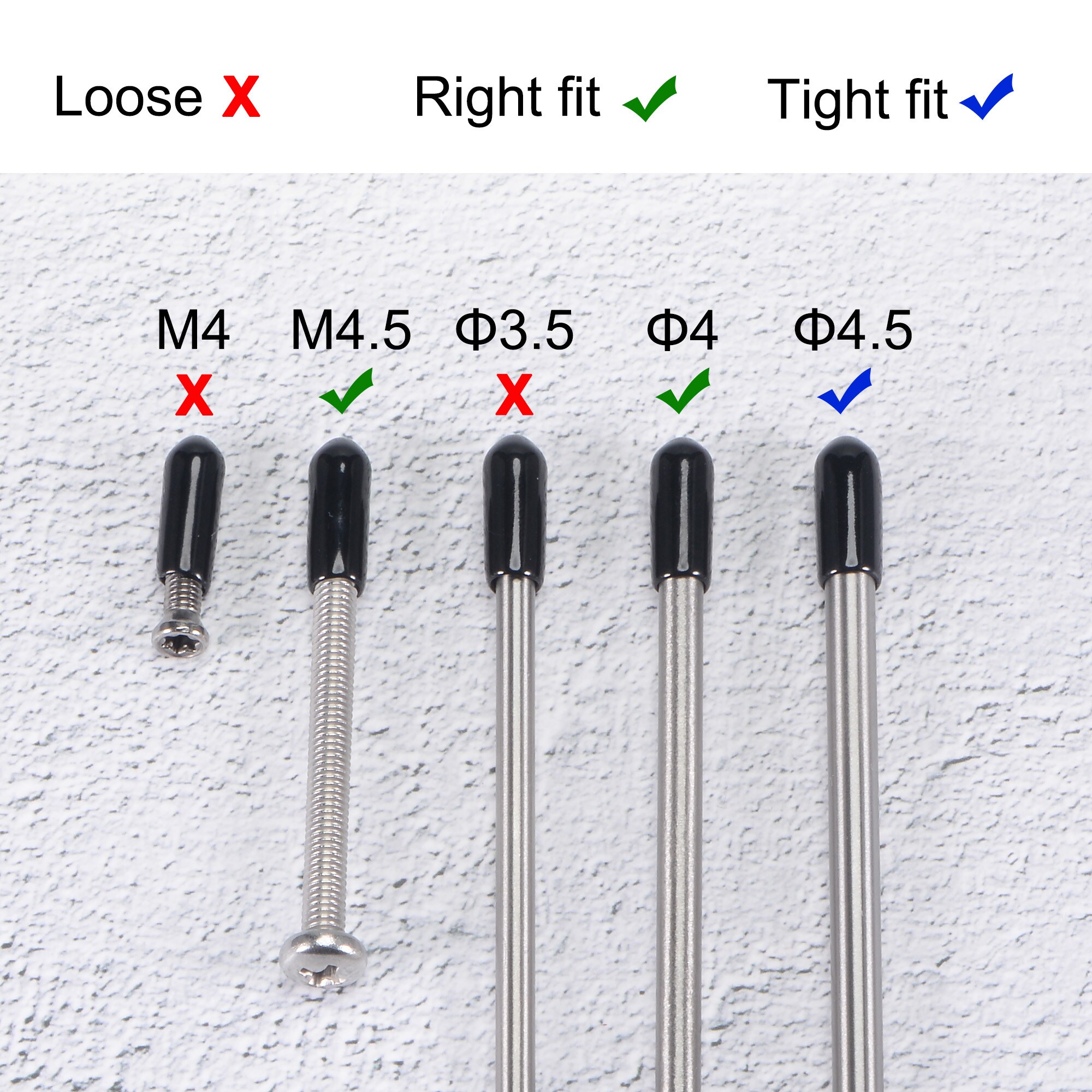 Unique Bargains S26010903UX1700 End-Caps-Screw-Protectors - View #6
