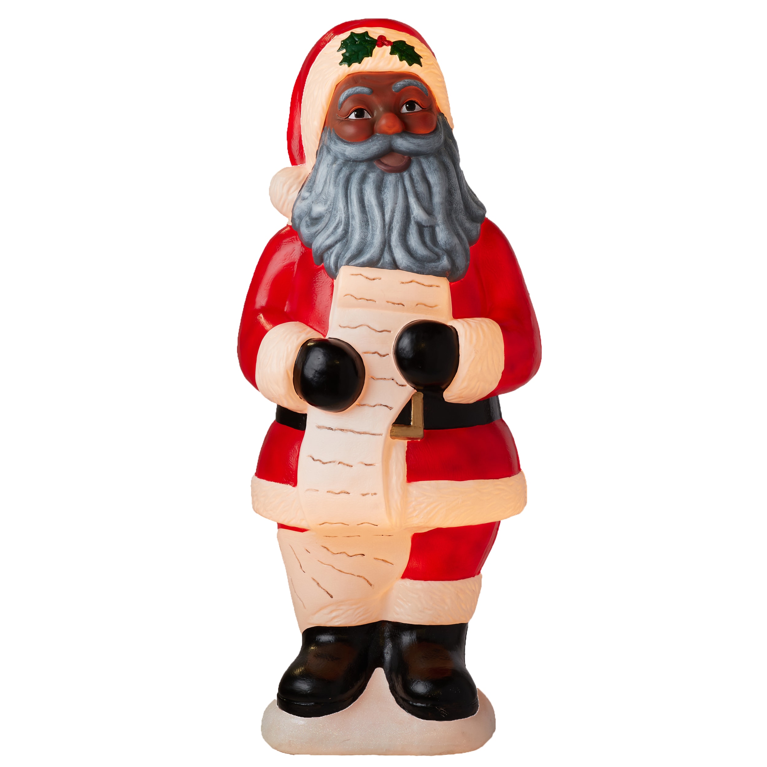 Holiday Living HL AA BLOWMOLD SANTA WITH LIST in the Outdoor Christmas ...