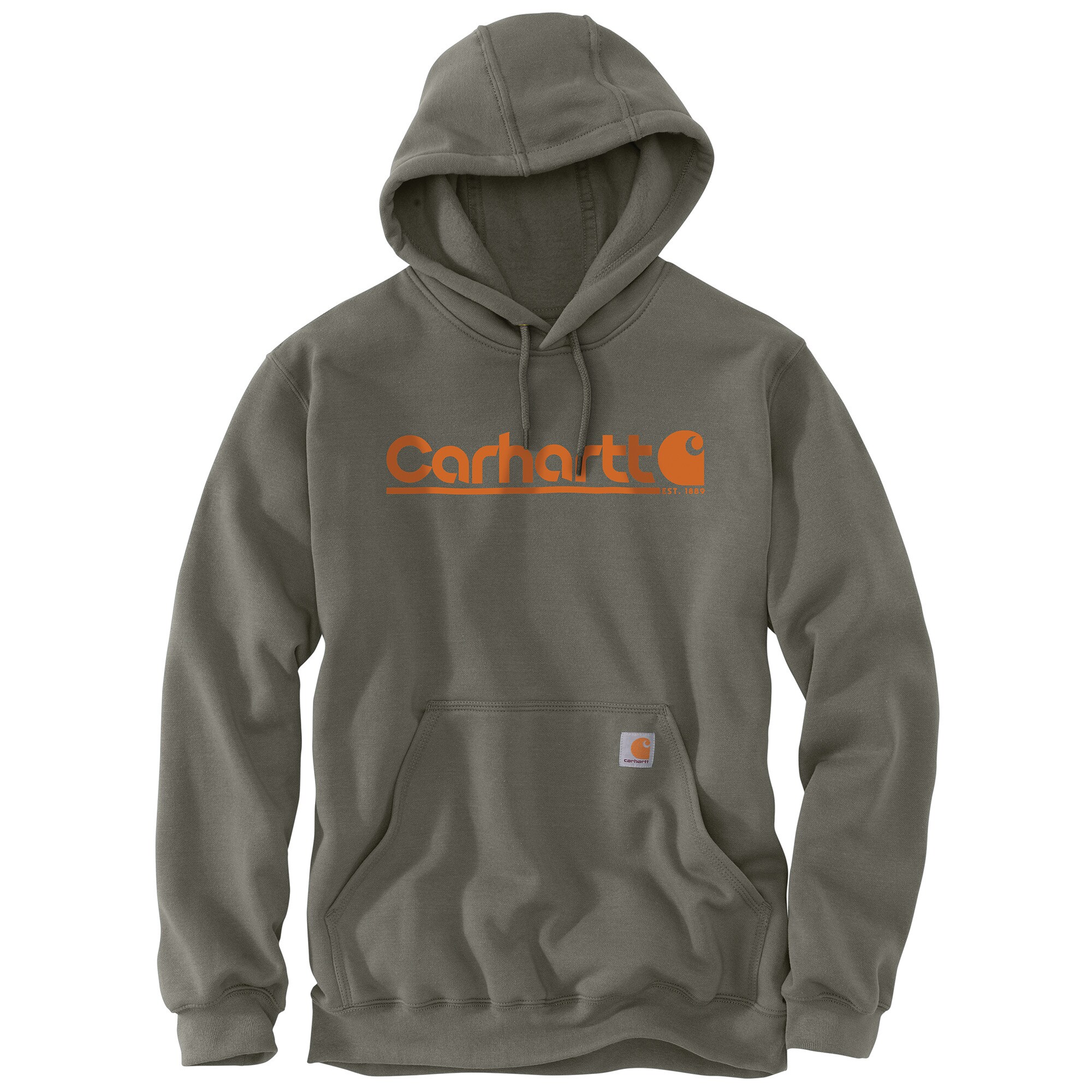 Carhartt 106793-DOVXL Men's Green Fleece Long sleeve Hoodie ( XL )