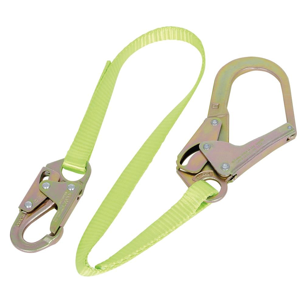 PeakWorks Resistant Lanyard with Webbing, Snap and Form Hooks, 4-ft L.,  Green in the Safety Accessories department at