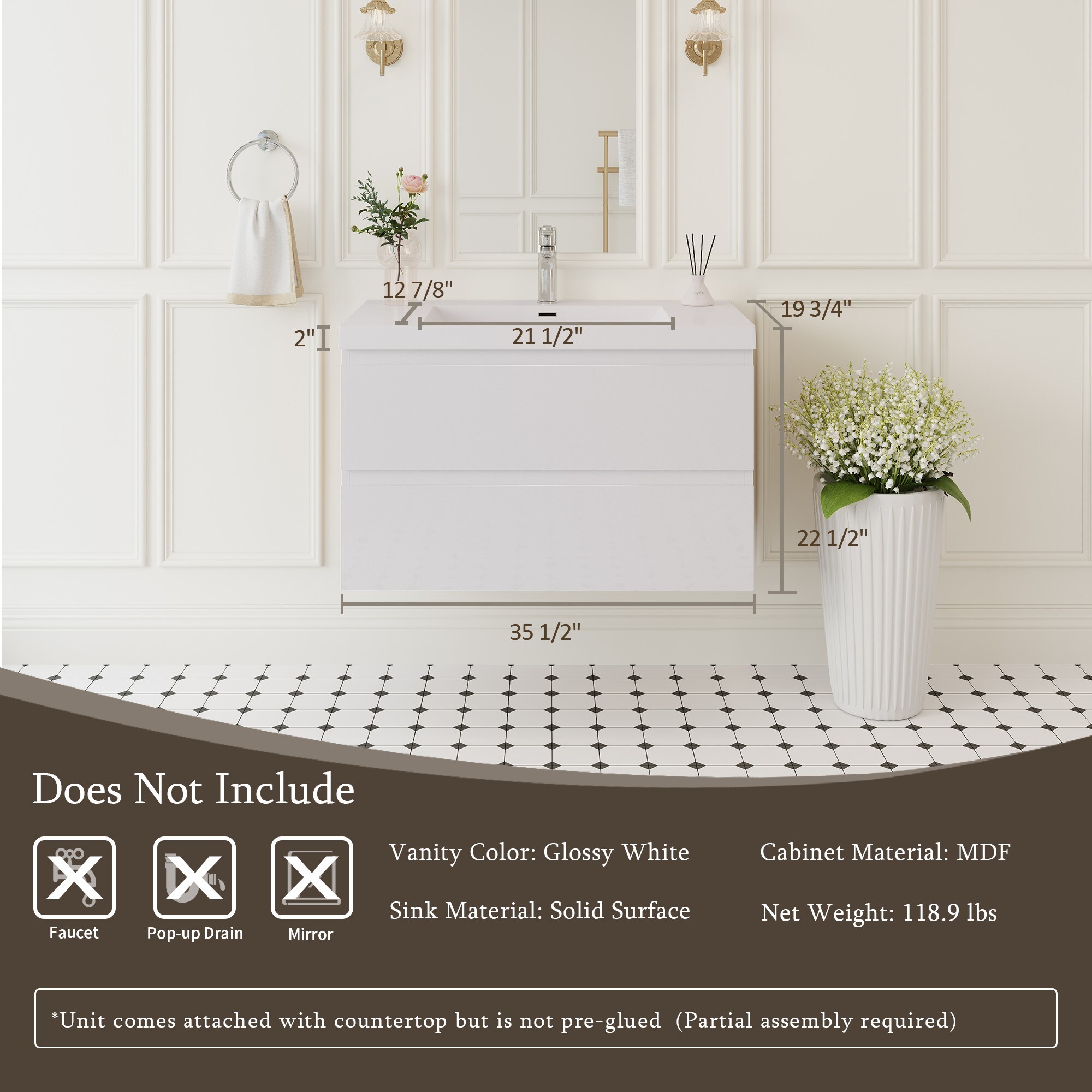 Iseryn YSG26853P15 Bath-Vanity-Combo - View #6