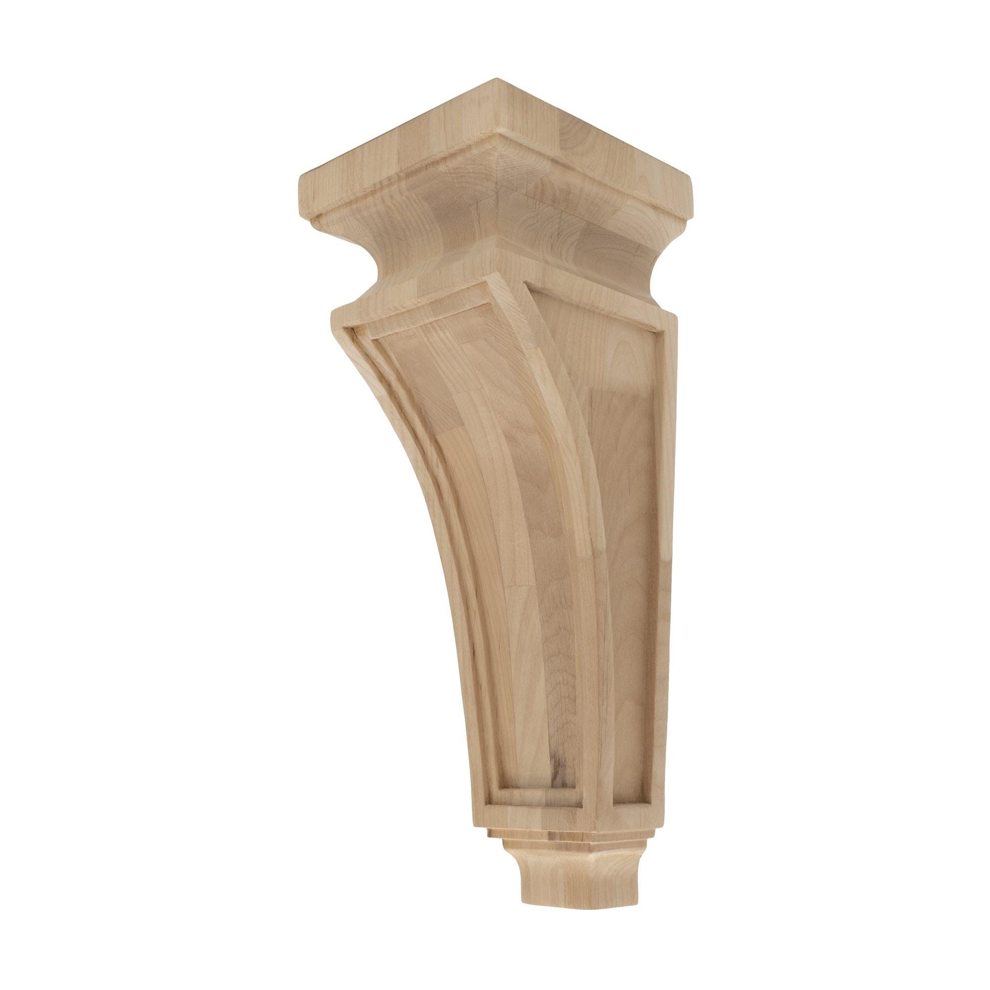 Architectural Products by Outwater 3P5.13.00131 5.25-in x 5.25-in x 13-in Mission Finished Alder Multiple Colors/Finishes Wood Paintable/Stainable Corbel