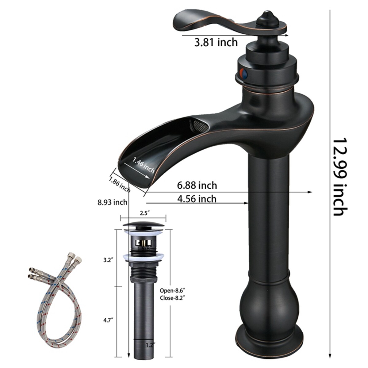 WELLFOR FH76573H-ORB Lavatory-Faucets - View #4