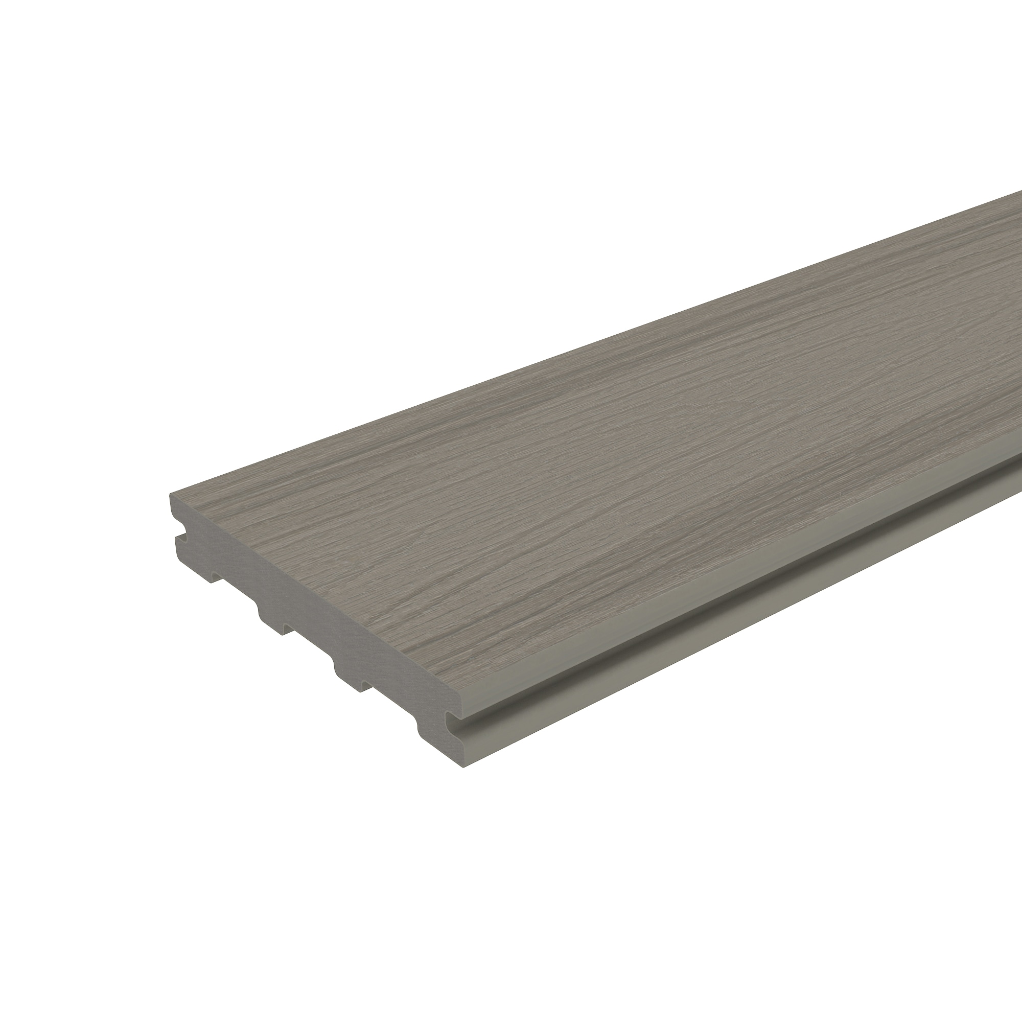 NewTechWood US53-16-AT Bell Series 1-in x 5-in x 16-ft Roman Antique Grooved Composite Deck board