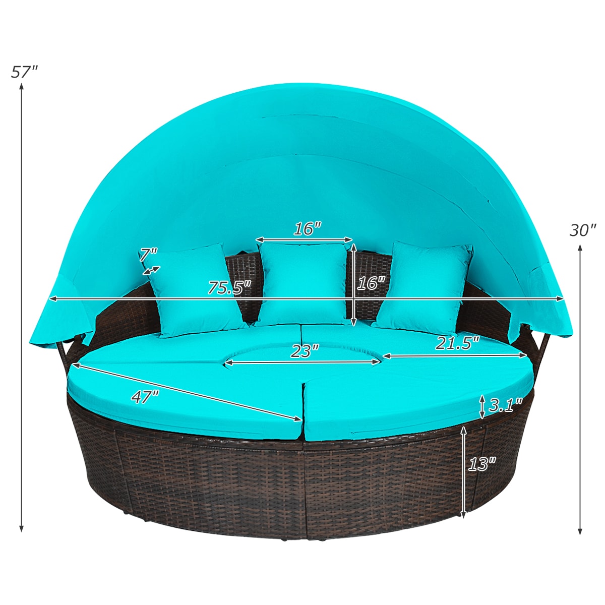LIVIZA OUG66656TU-X Patio-Sofas-Daybeds - View #8
