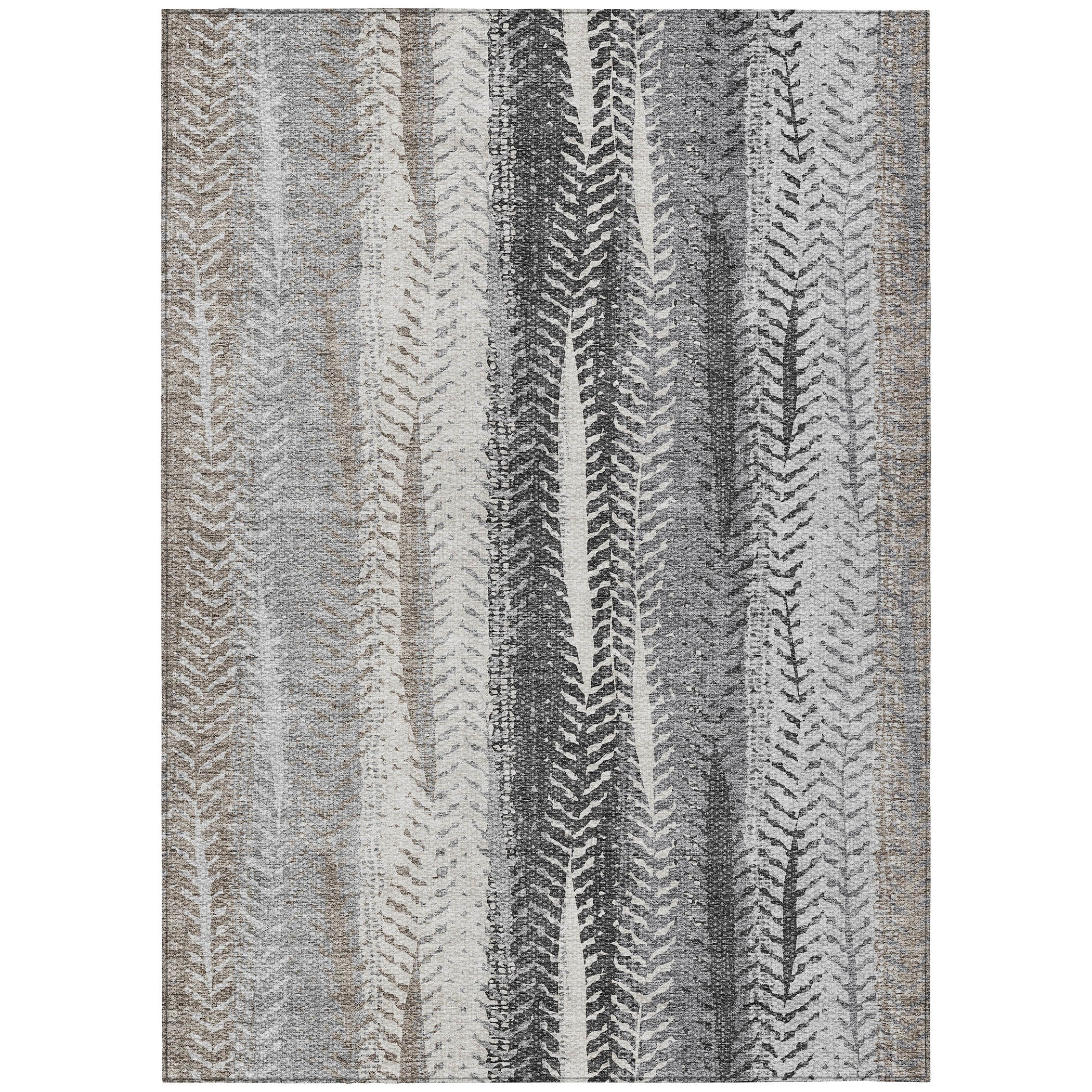 Addison Rugs ACN693KH3X5 Chantille ACN693KH 3 x 5 (ft) Polyester Khaki Rectangular Indoor/Outdoor Geometric Machine washable Area rug