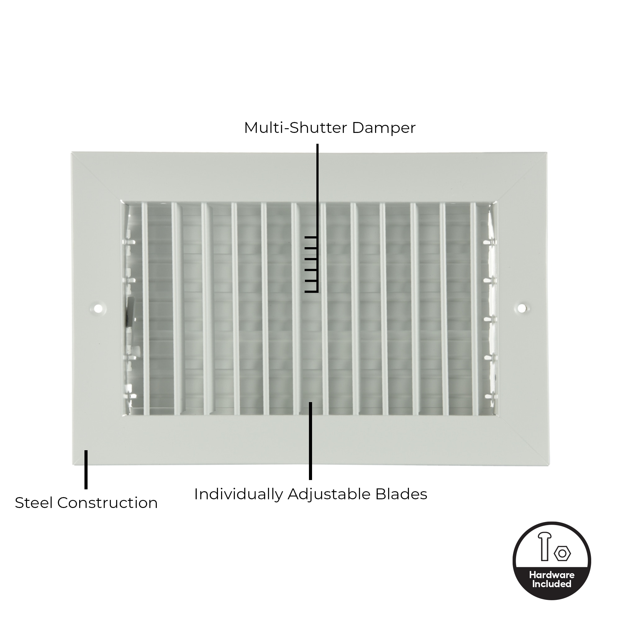 RELIABILT 6111006WH Sidewall-Ceiling-Registers - View #2