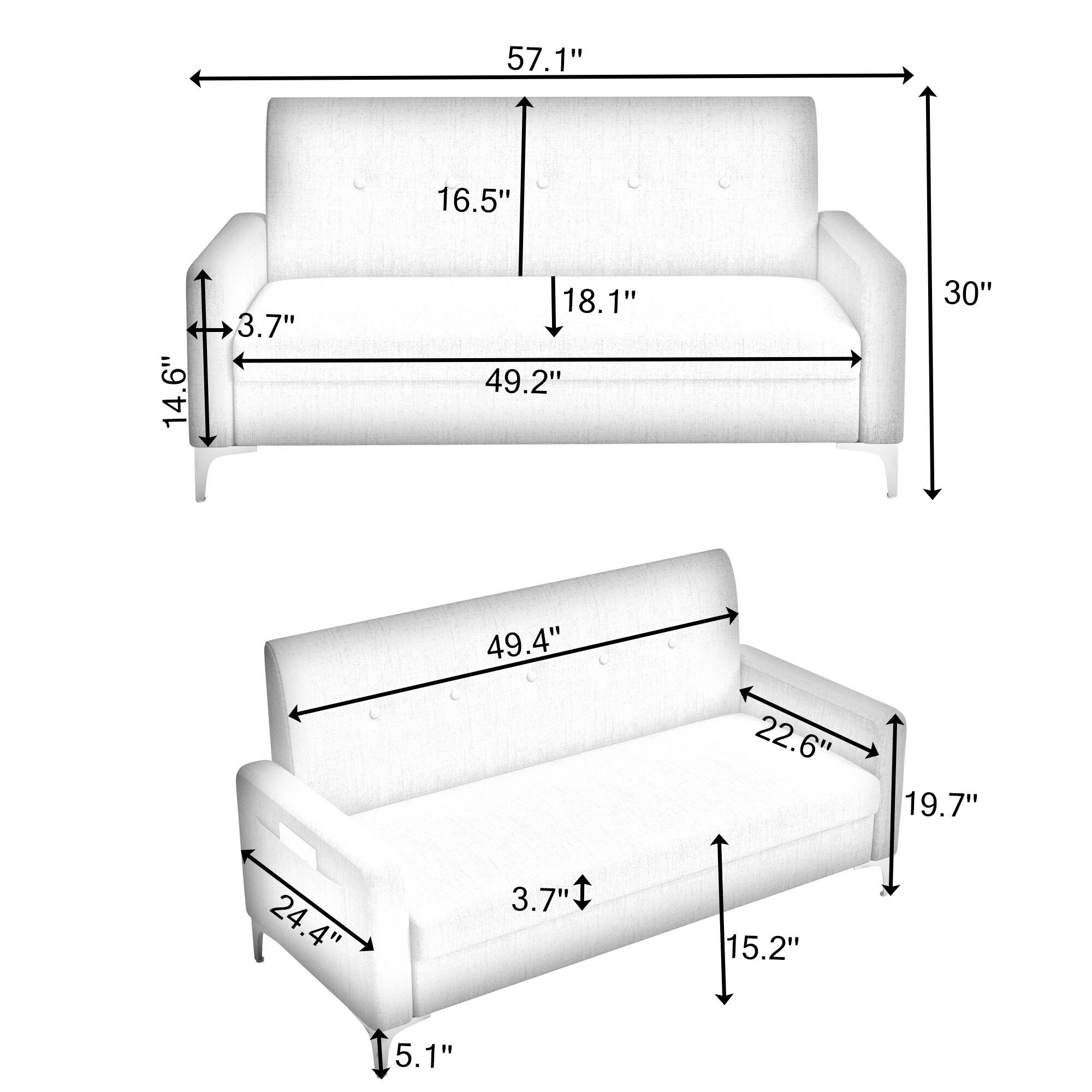 Bybafun YC5200115 Sofas-Loveseats - View #2