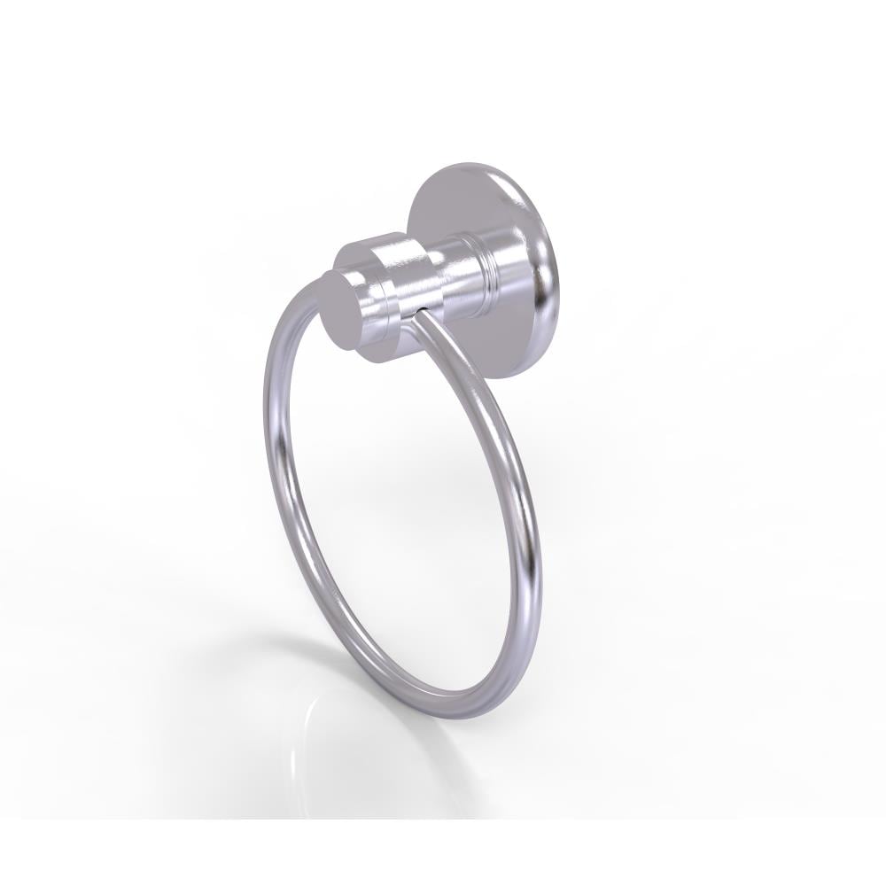 Allied Brass 916-SCH Mercury Satin chrome Wall mount Single Towel Ring