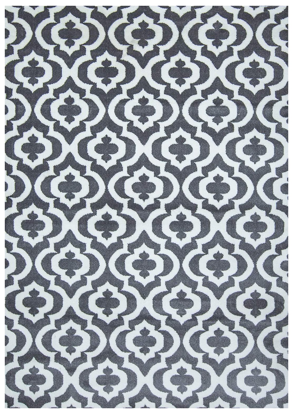 MSRUGS Frize 4 x 5 Black/Red Indoor Abstract Area Rug in the Rugs