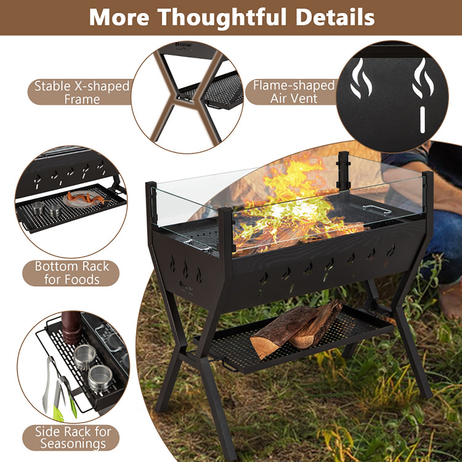 GZMR MO-ES10208URE Charcoal-Grills - View #8