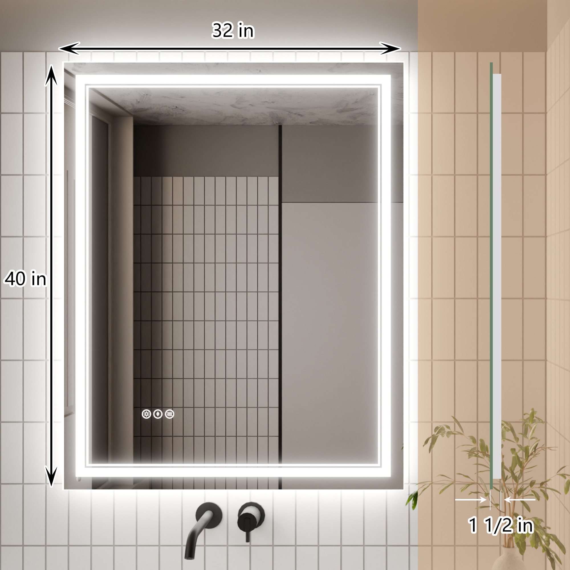 Forclover TAK-LM04F24224 Framed-Bath-Mirrors - View #8