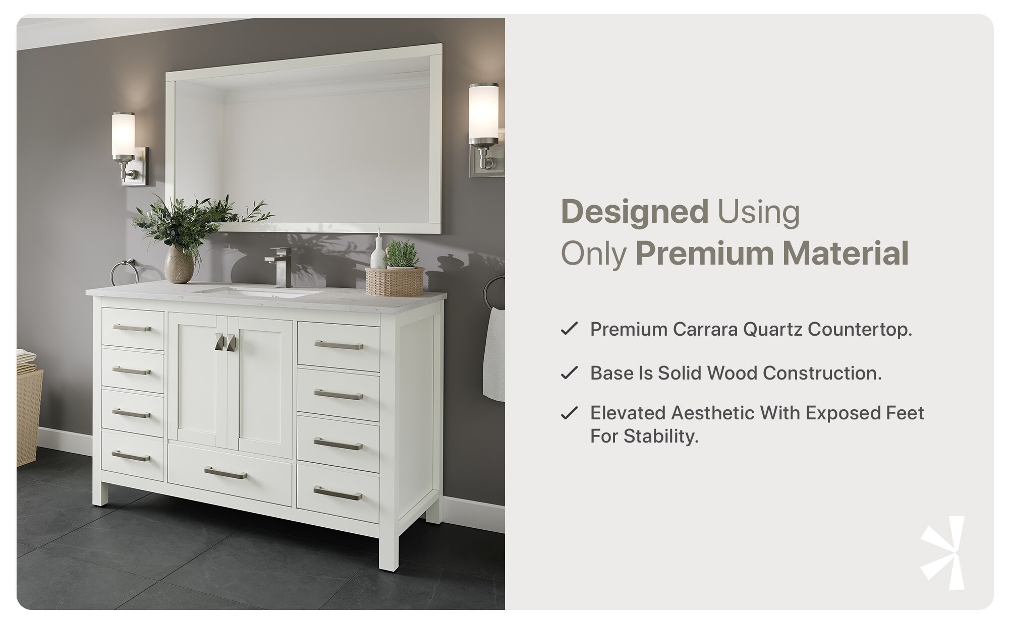Eviva TVN414-48X18WH-Q Bath-Vanity-Combo - View #8