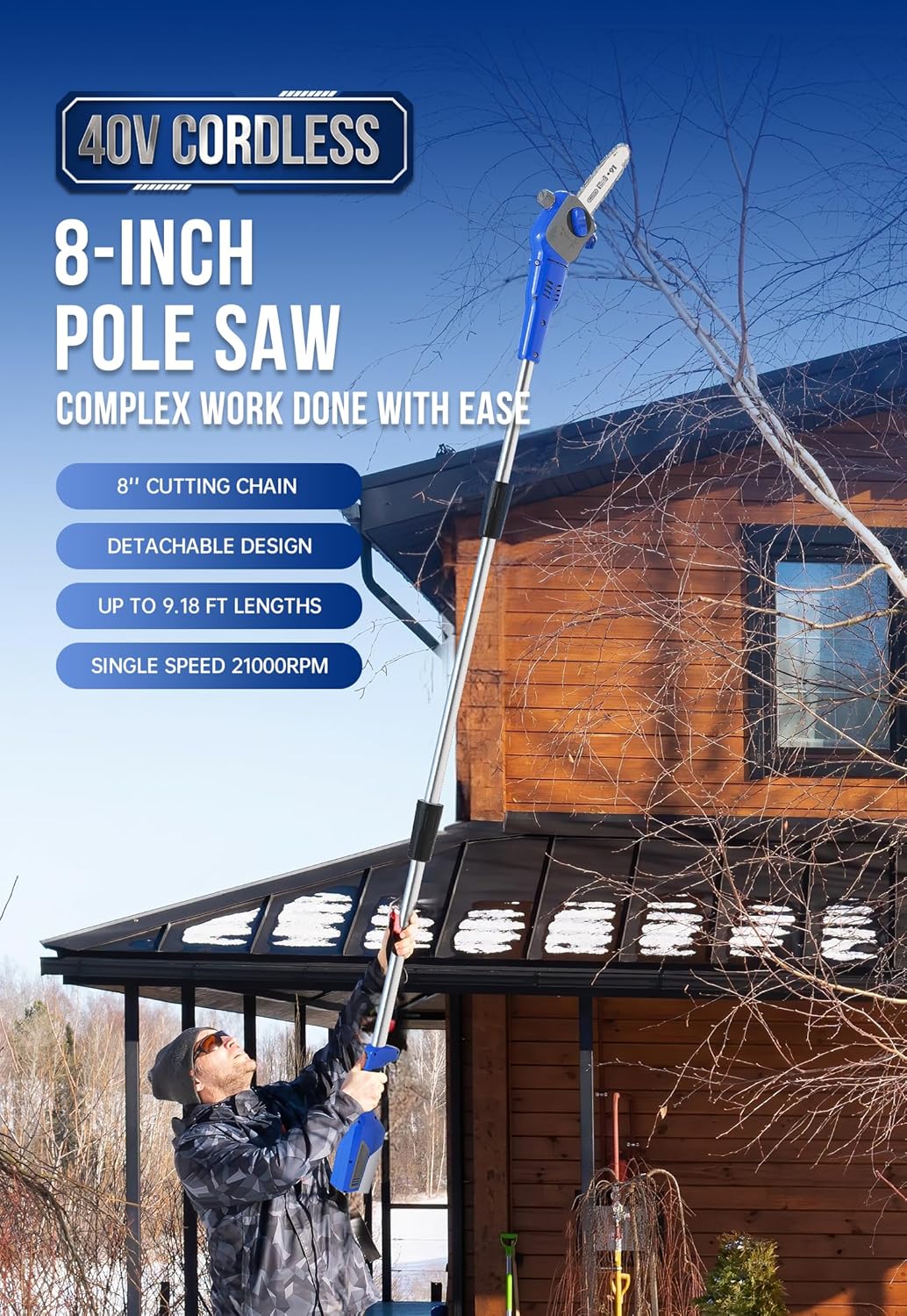 Wild Badger Power WB40VPSBBAR Cordless-Pole-Saw - View #2