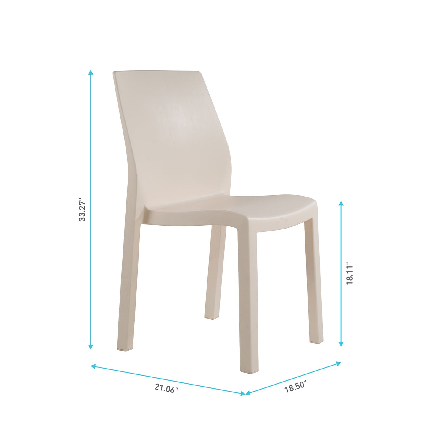 World Rug Gallery YU8055IVORY2 Patio-Chairs - View #5