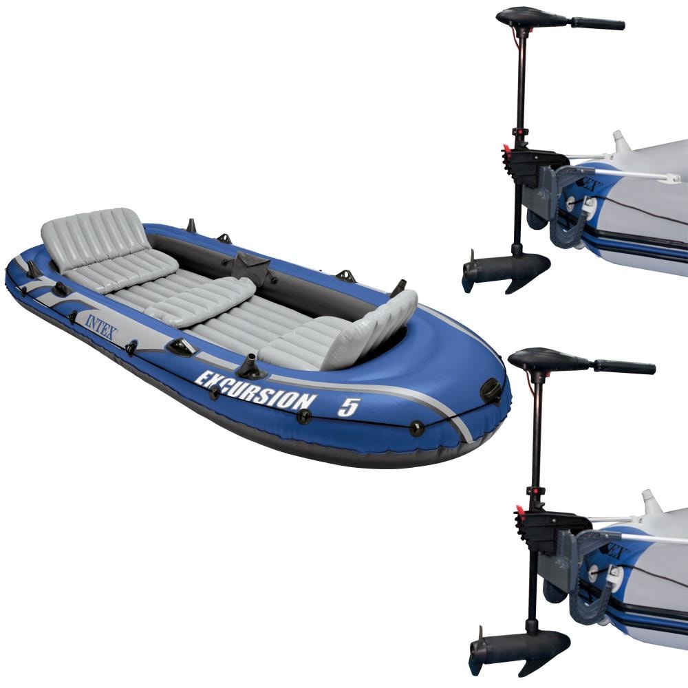 Pair of 54" Aluminum Oars+Double Quick II Pump Intex Paddle Boat Raft Kayak 