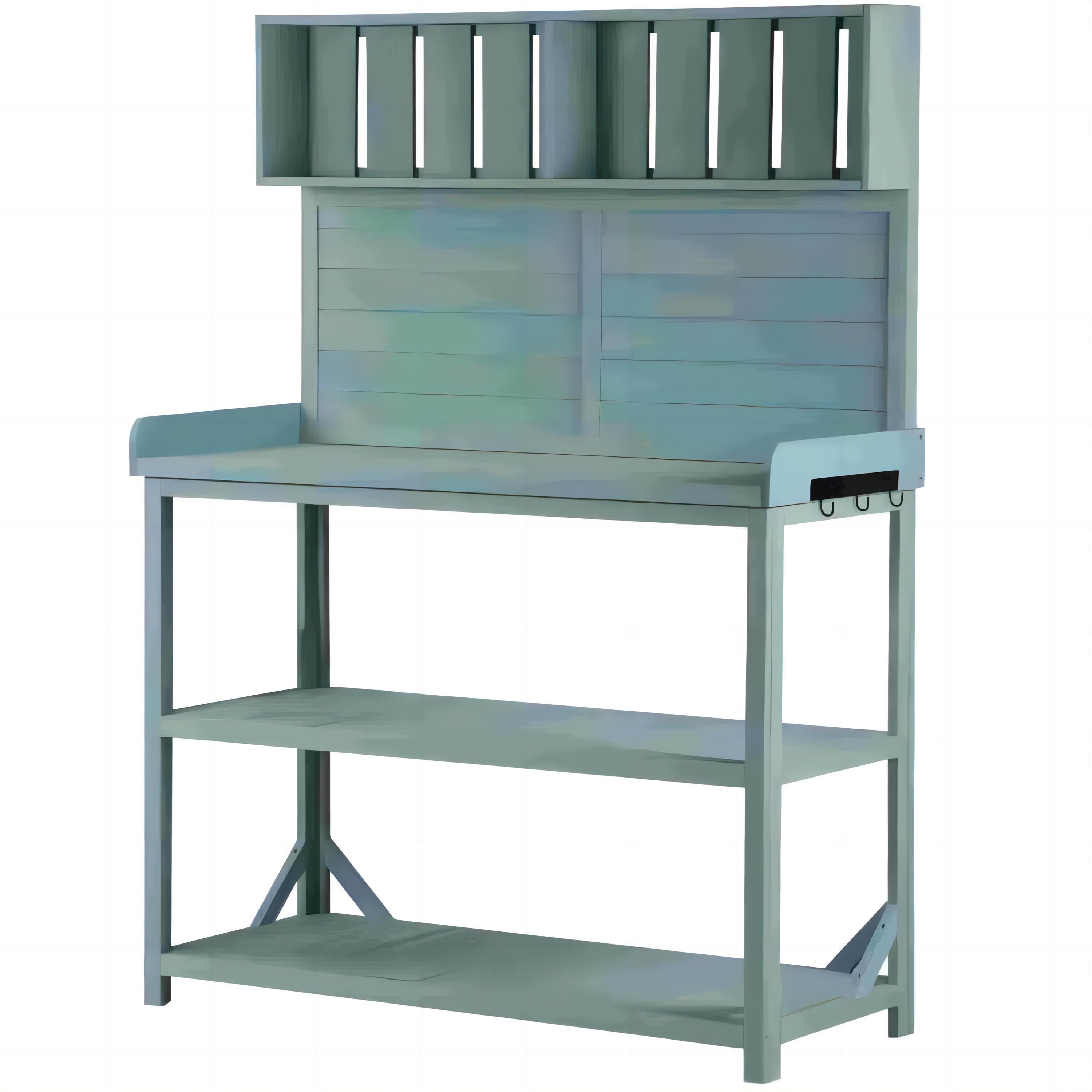 Flynama J-V-5323AAF 19.3-Inches x 65-Inches x 46.9-Inches Green Potting Bench