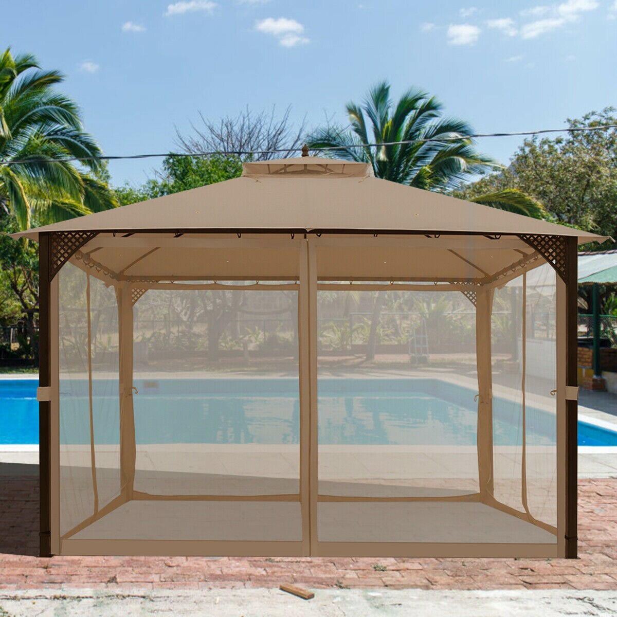Forclover HYFE-70382CF Wood-Resin-Gazebos - View #8