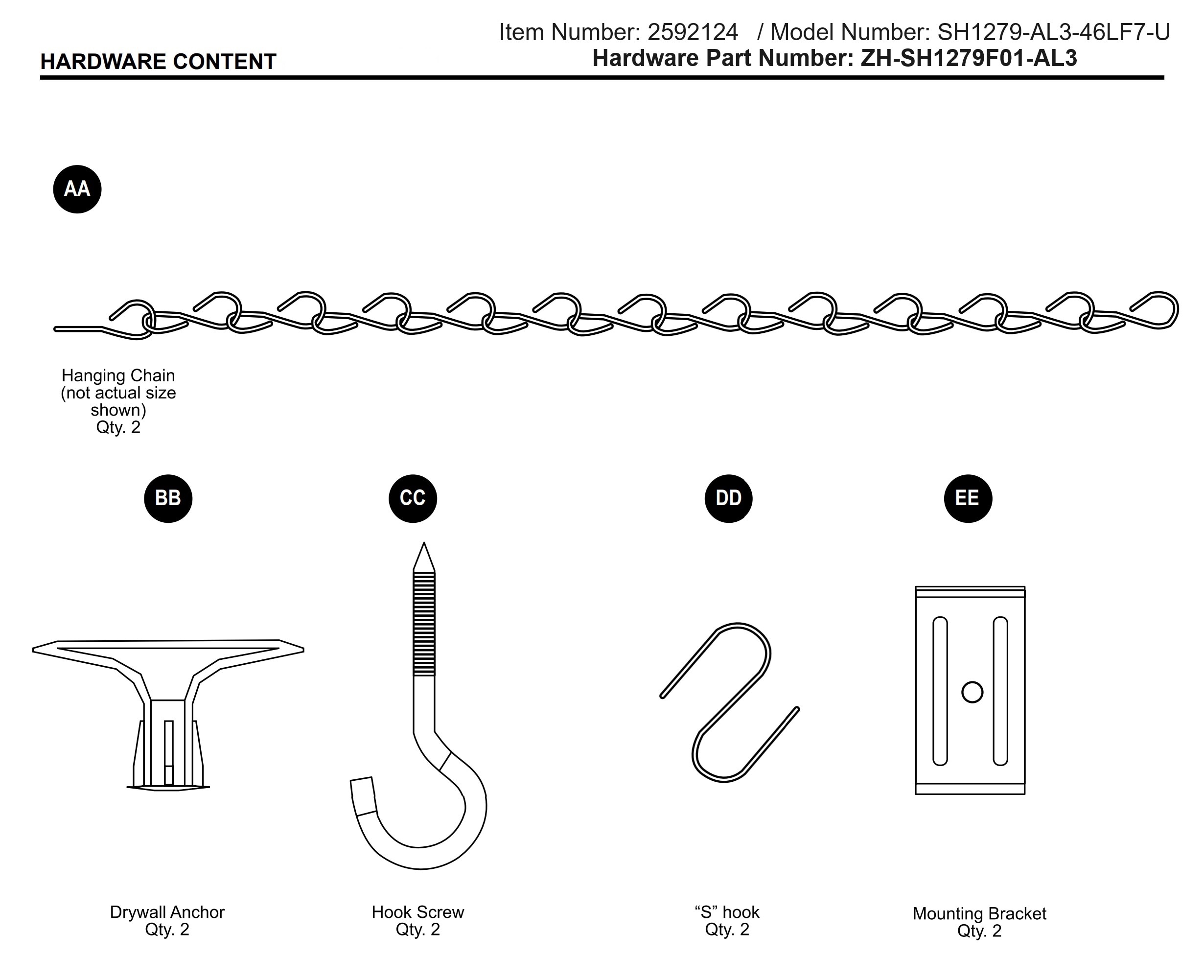 Utilitech ZH-SH1279F01-AL3  - View #2
