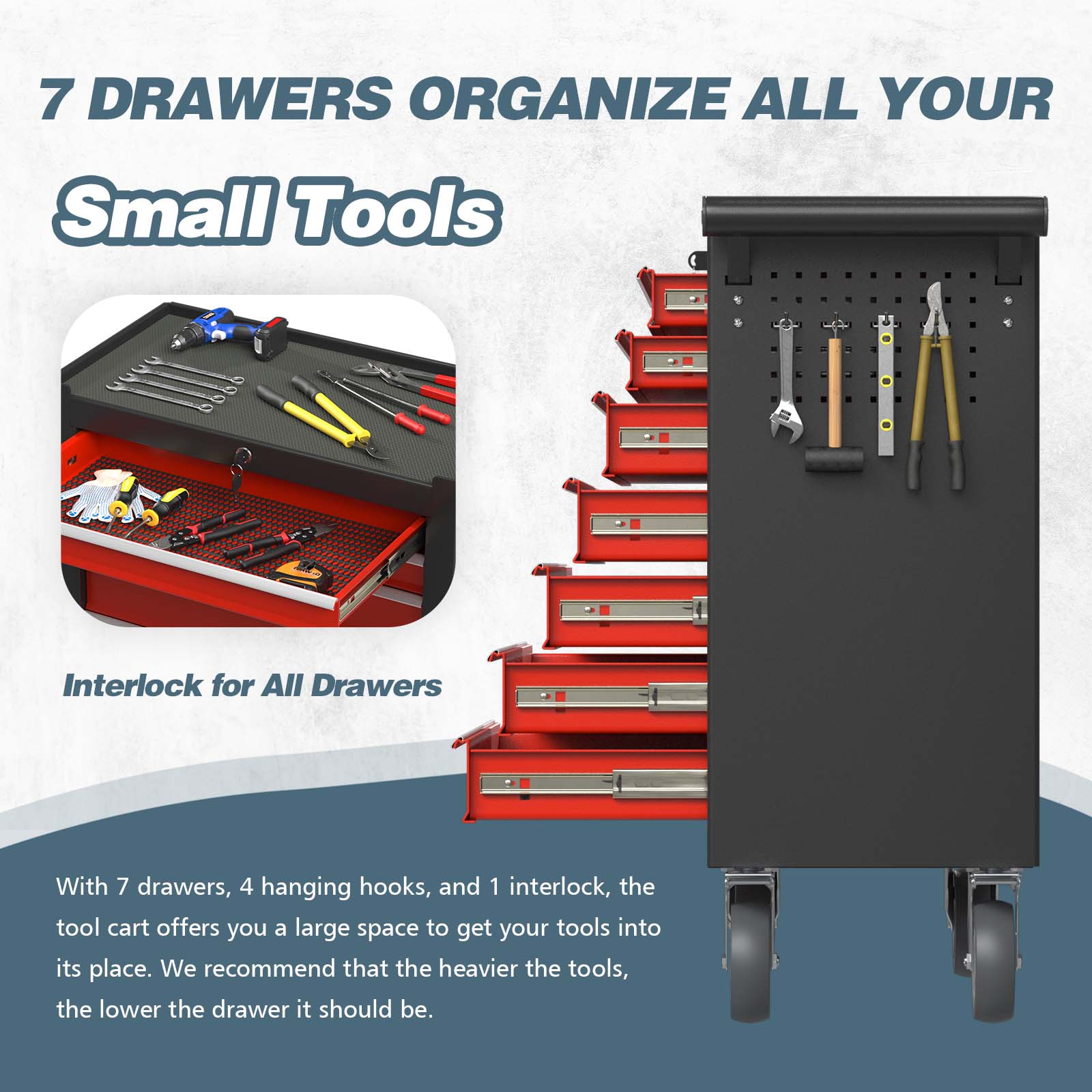 RaDEWAY TH111209-BKRD Tool-Cabinets - View #4