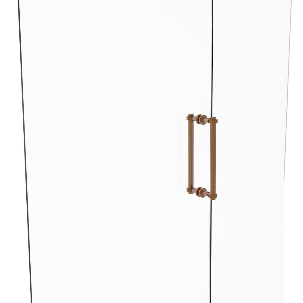 Allied Brass 404D-12BB-BBR Brushed nickel 12-Inches Hinged shower door Handle