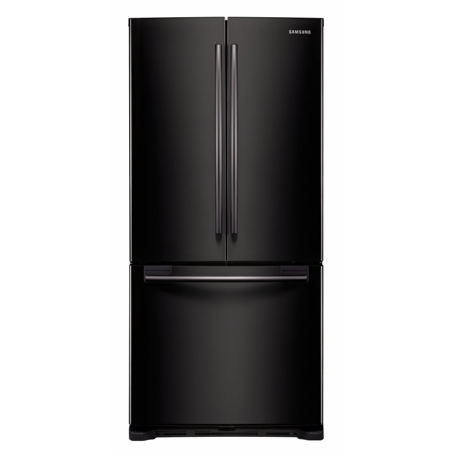 Samsung RF217ACBP 19.7-cu ft French Door Refrigerator with Ice Maker (Black) ENERGY STAR