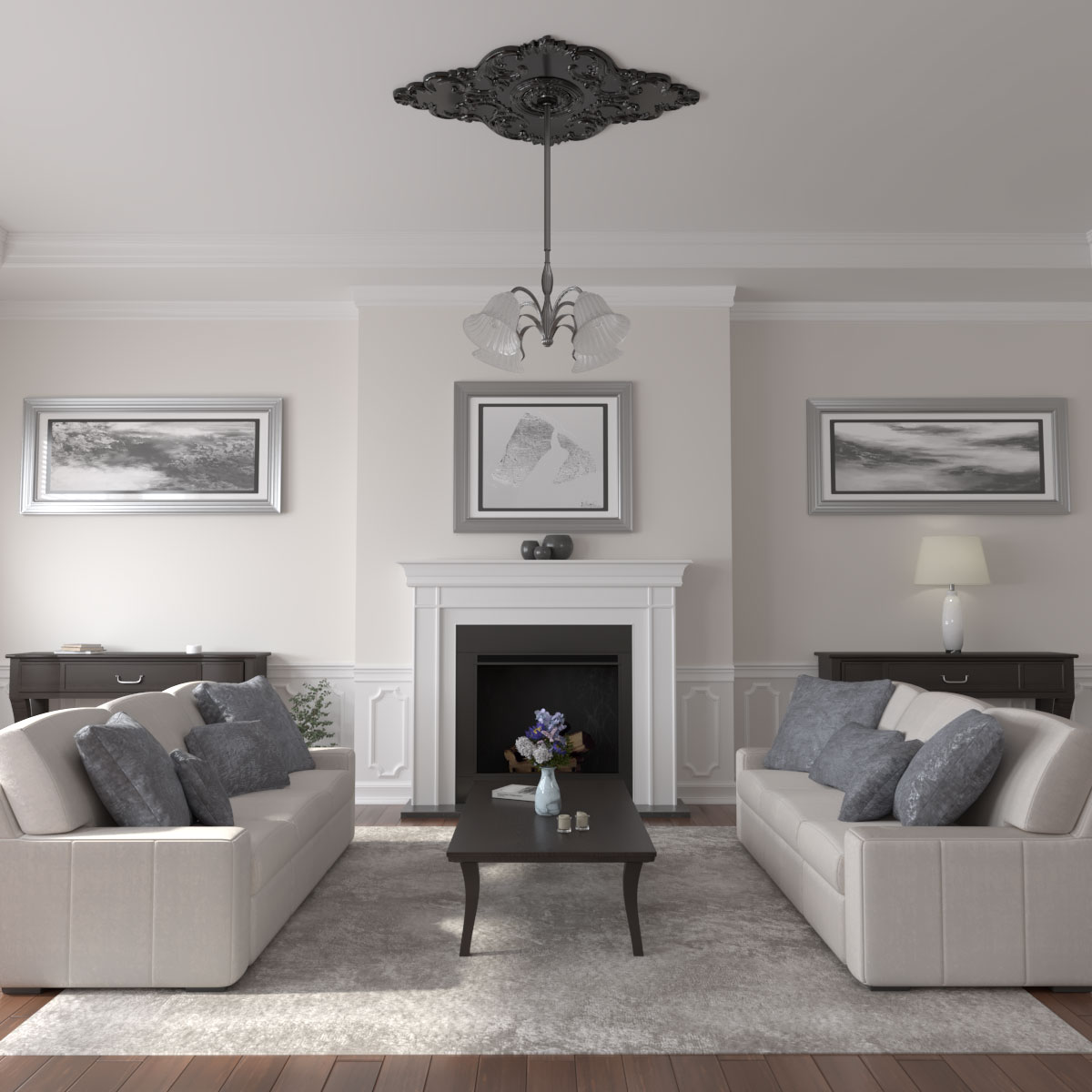 Ekena Millwork CM67PEBPS Ceiling-Medallions - View #4